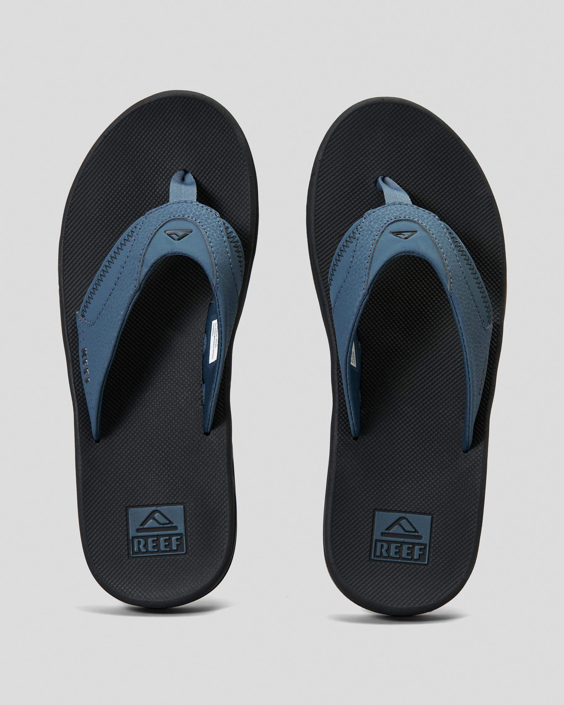 Shop Reef Fanning Thongs In Orion/black - Fast Shipping & Easy Returns ...