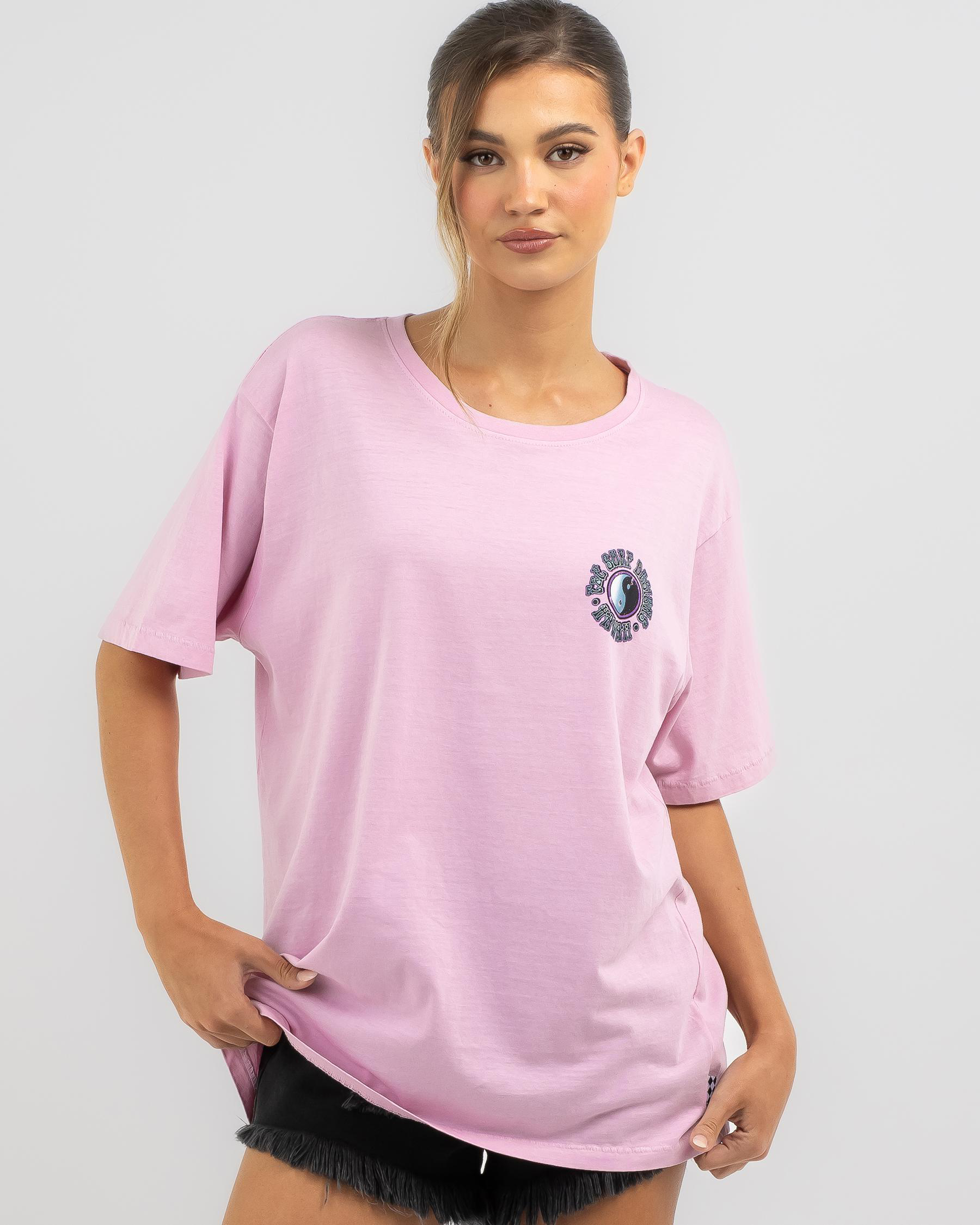 Shop Town & Country Surf Designs Vault T-Shirt In Washed Lilac - Fast ...