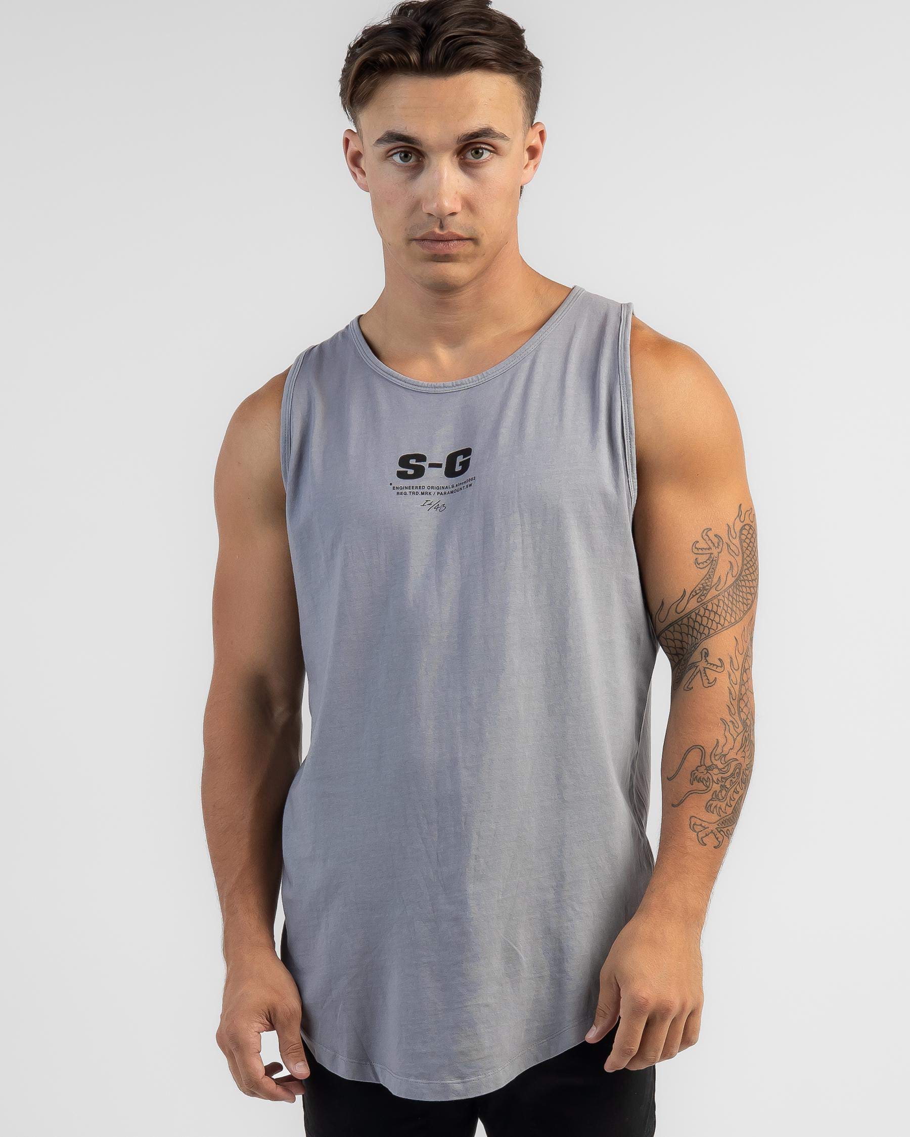 Shop St. Goliath Washed Out Tank In Grey - Fast Shipping & Easy Returns ...