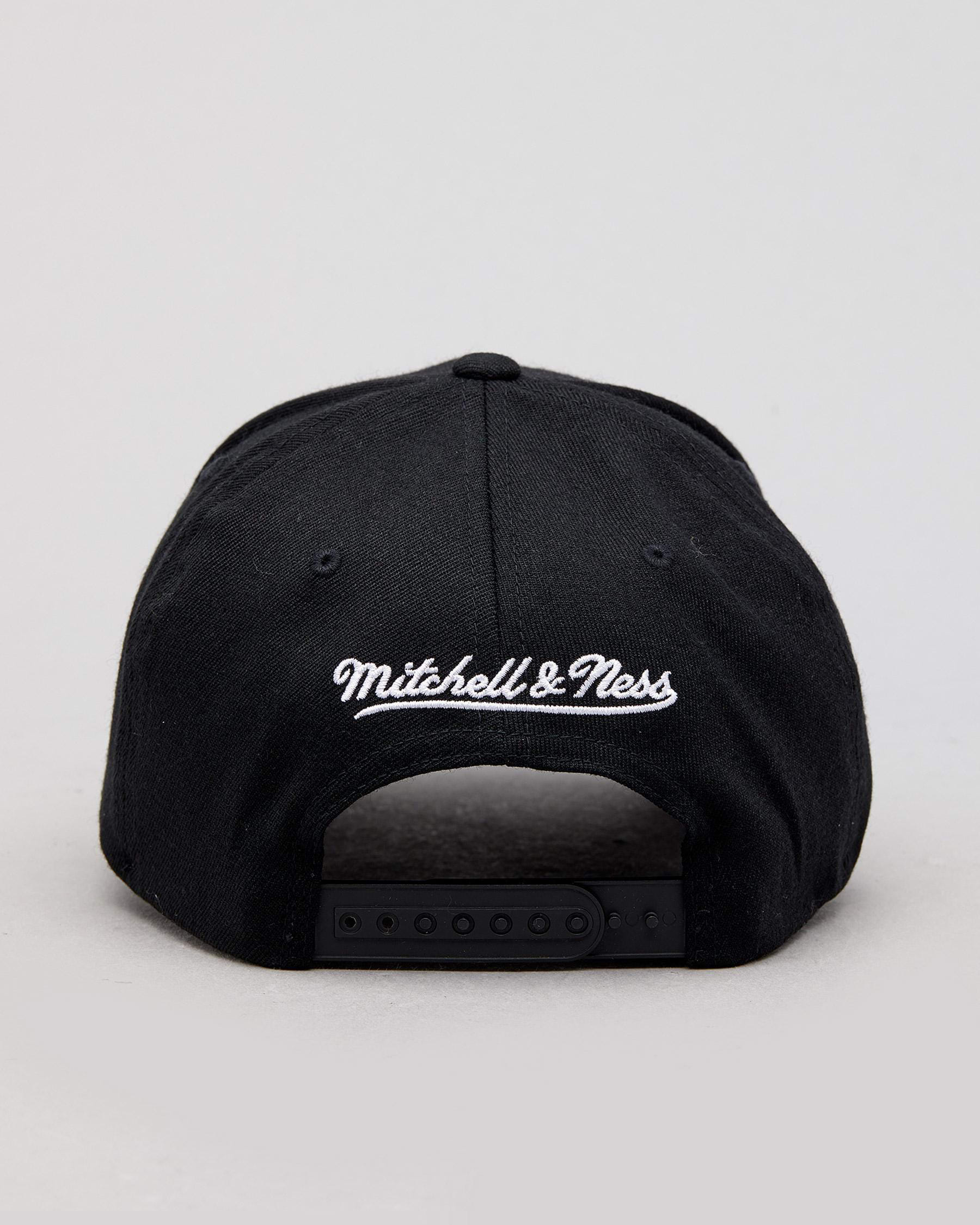 Shop Mitchell & Ness Nets 110 Cap In Black/white - Fast Shipping & Easy ...