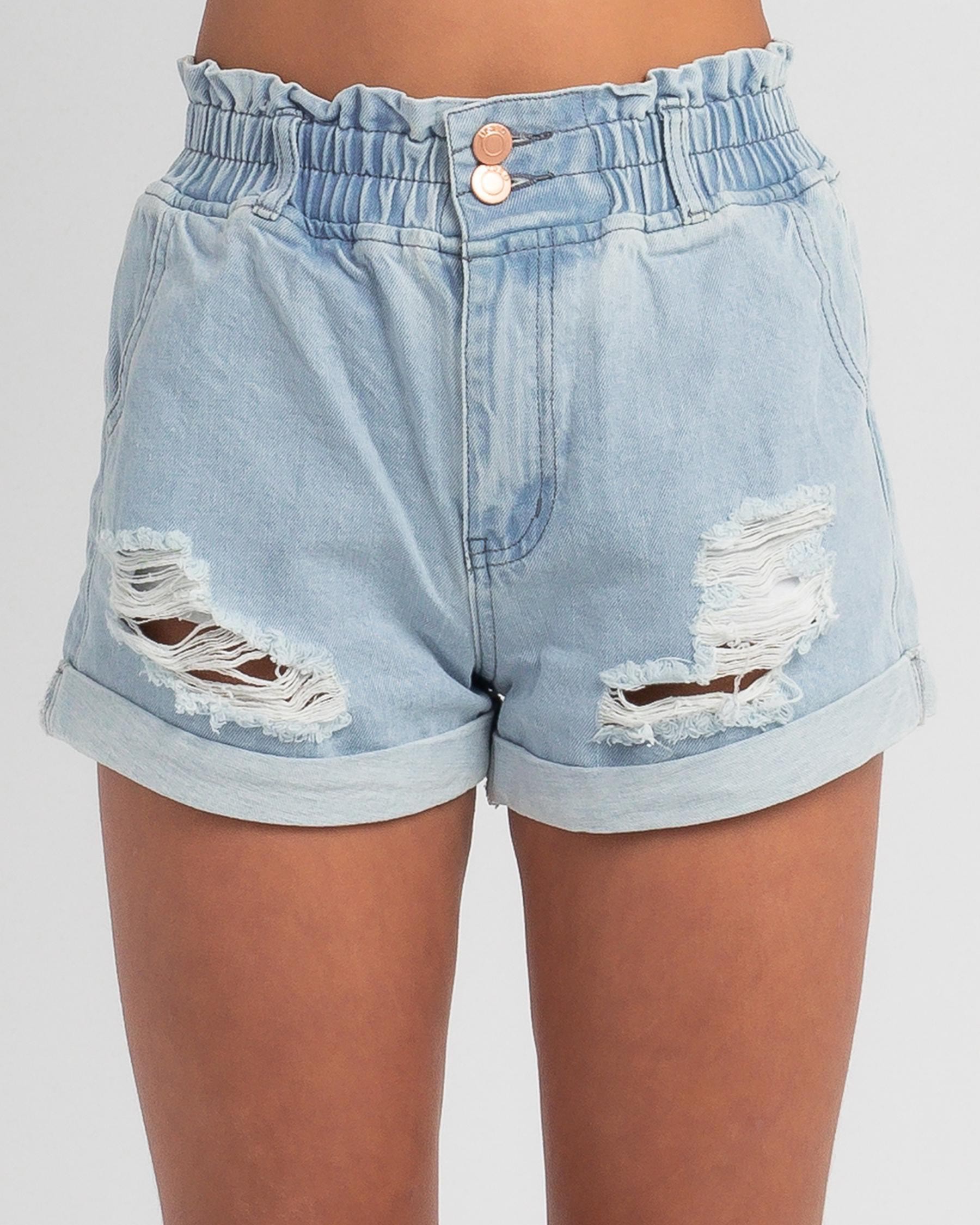 Shop Used Girls' Jasper Shorts In Mid Blue - Fast Shipping & Easy ...