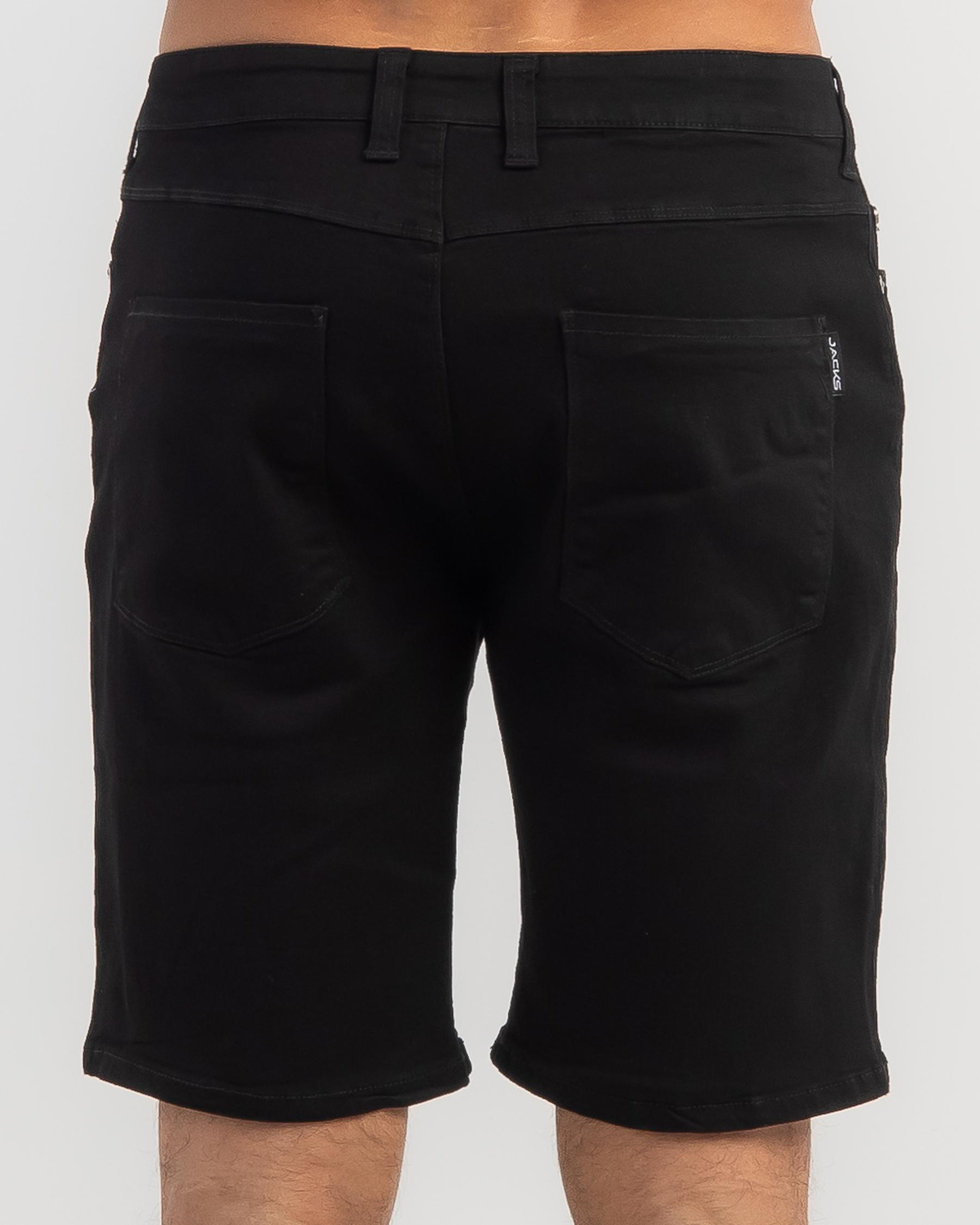 Shop Jacks Elemental Walk Shorts In Black - Fast Shipping & Easy ...