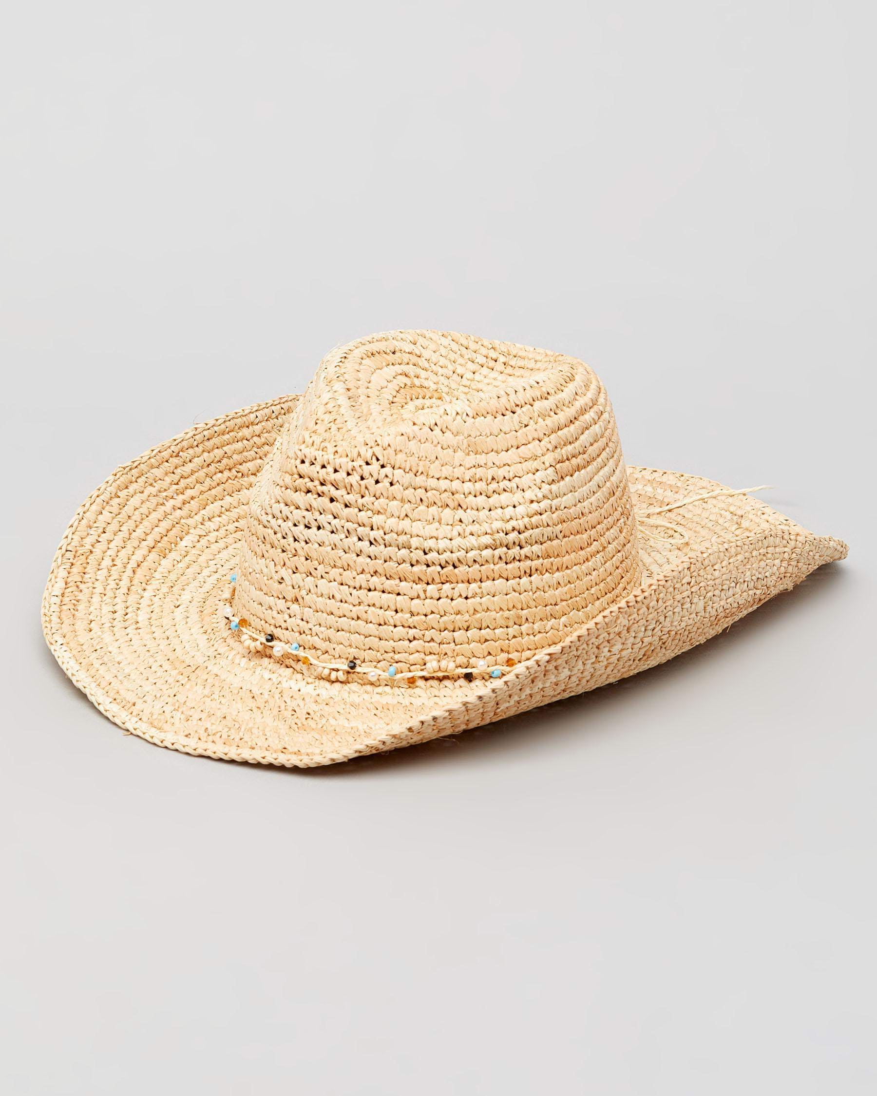 Shop Mooloola Bonnie Cowgirl Hat In Natural - Fast Shipping & Easy ...