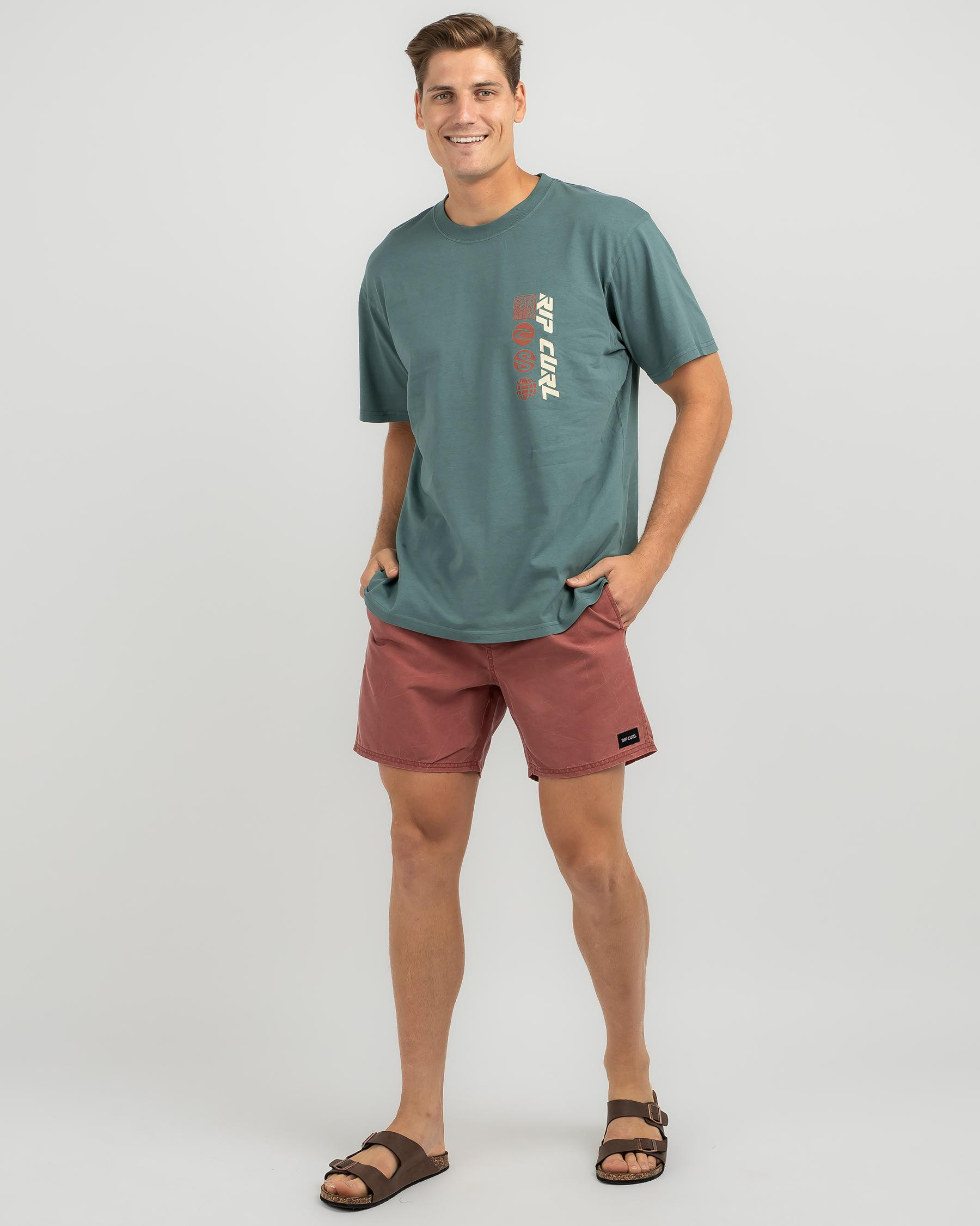 Shop Rip Curl Bondi Volley Board Shorts In Apple Butter - Fast Shipping ...