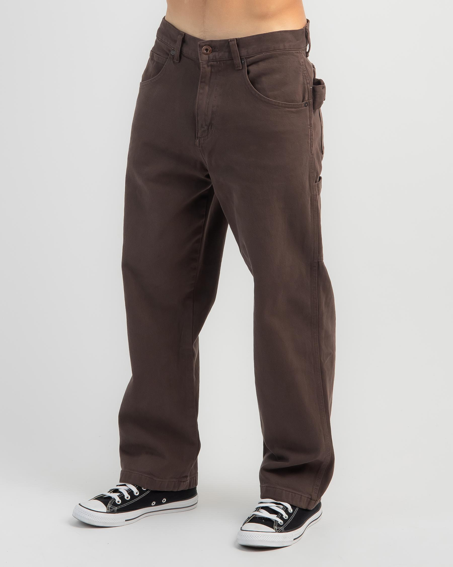 Billabong Bad Dog Workwear Pants In Mocha - FREE* Shipping & Easy ...