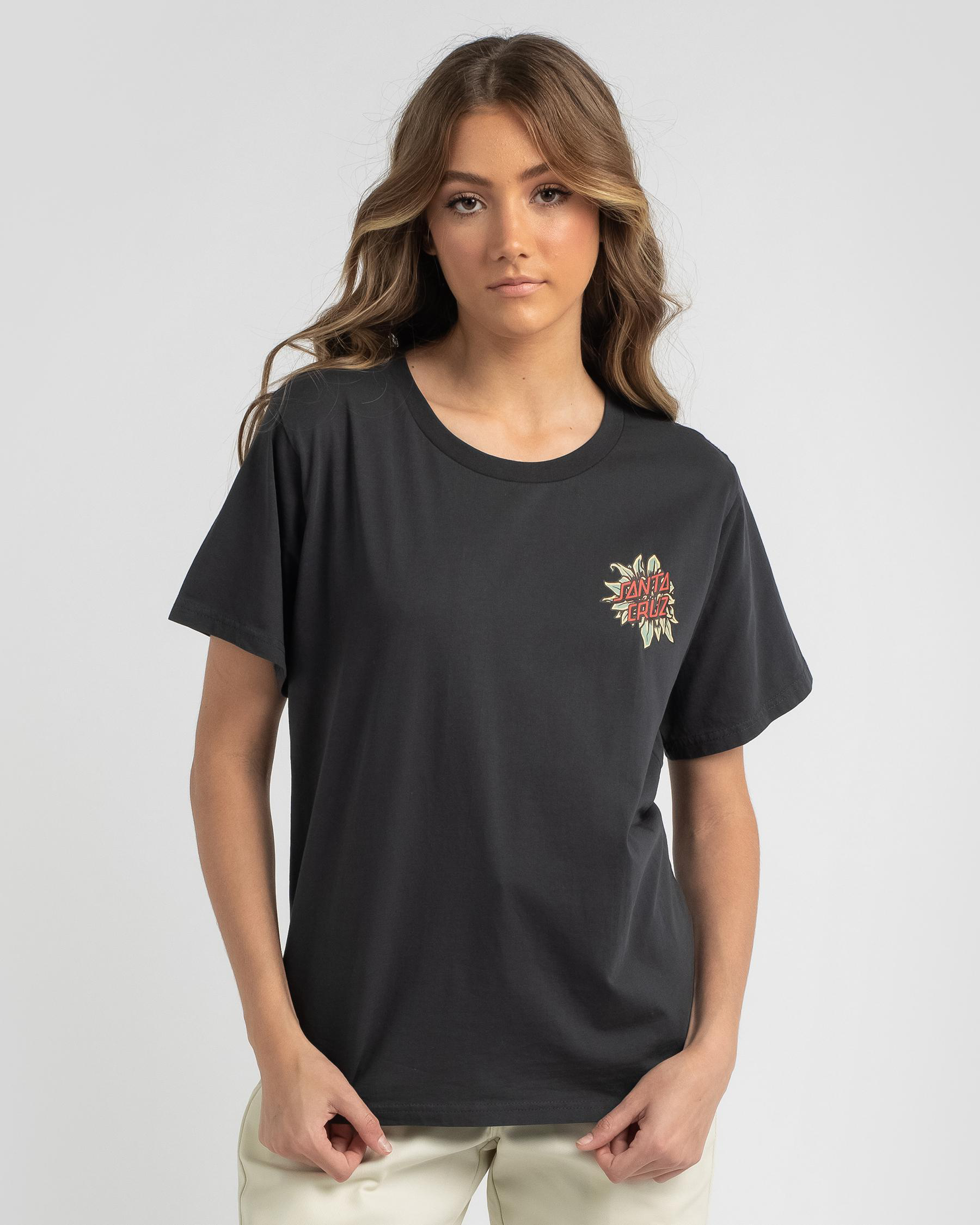 Shop Santa Cruz Tomb Dot T-Shirt In Pigment Black - Fast Shipping ...