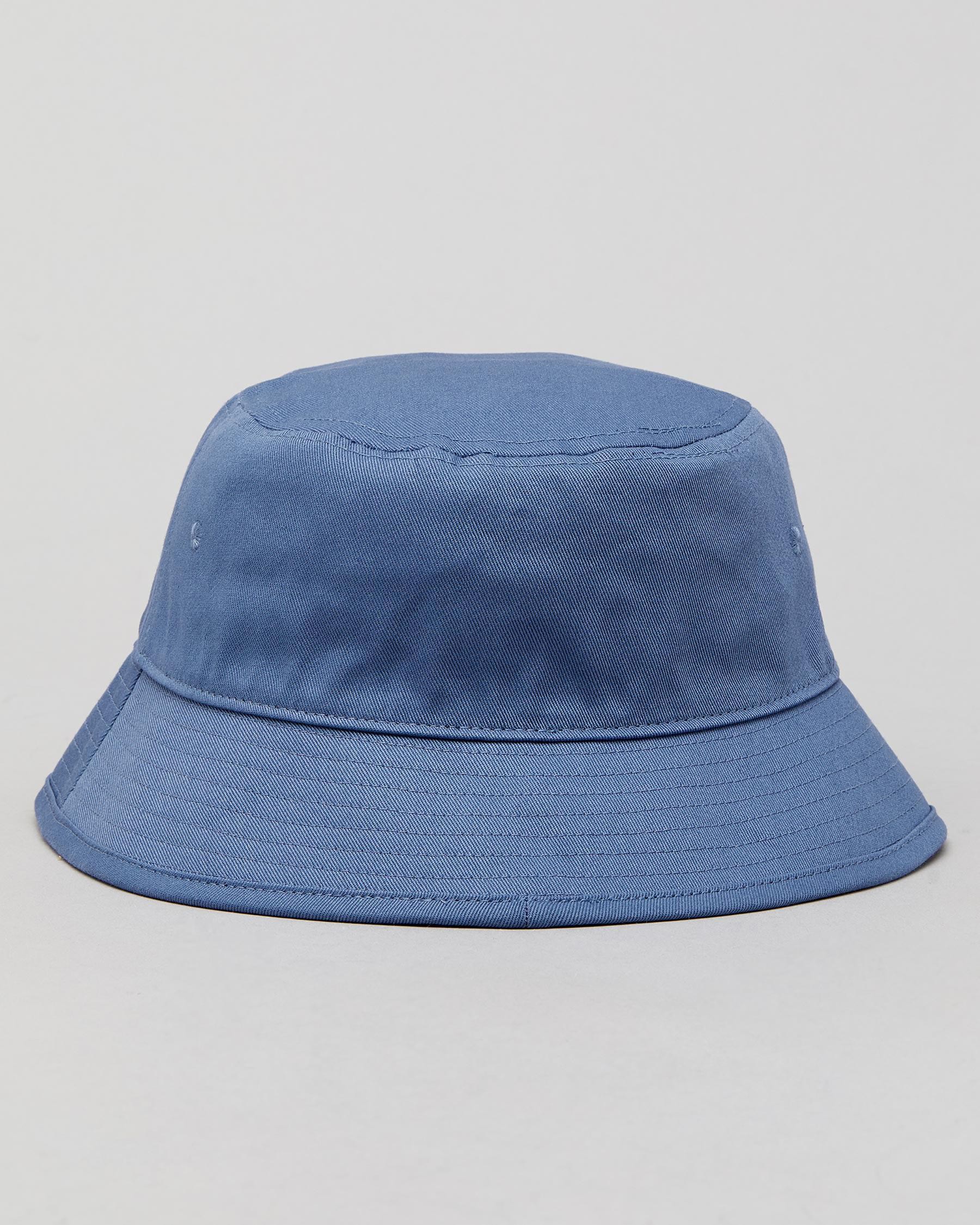 Shop adidas Classic Bucket Hat In Crew Blue / White - Fast Shipping ...