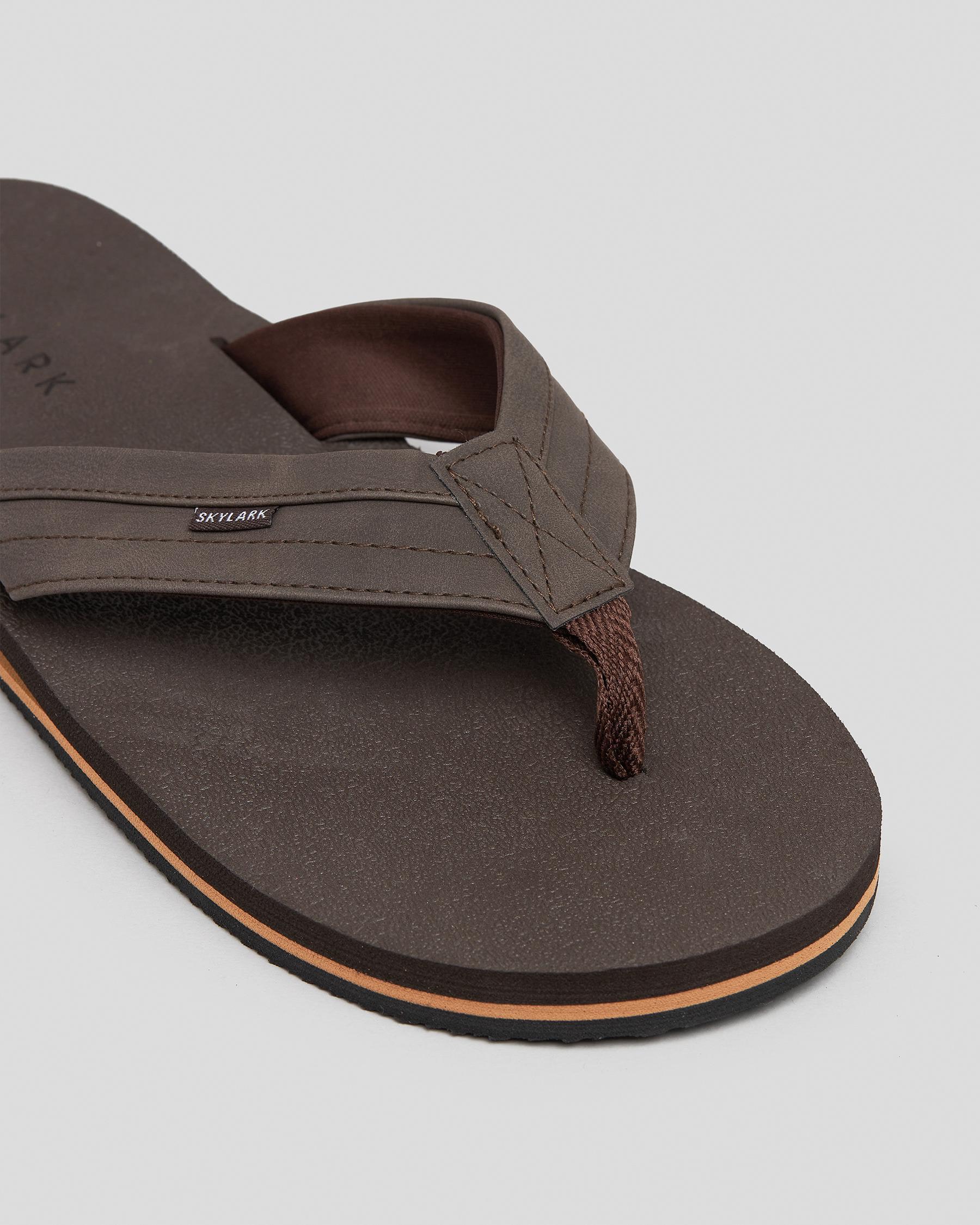 Shop Skylark Stride Thongs In Brown - Fast Shipping & Easy Returns ...