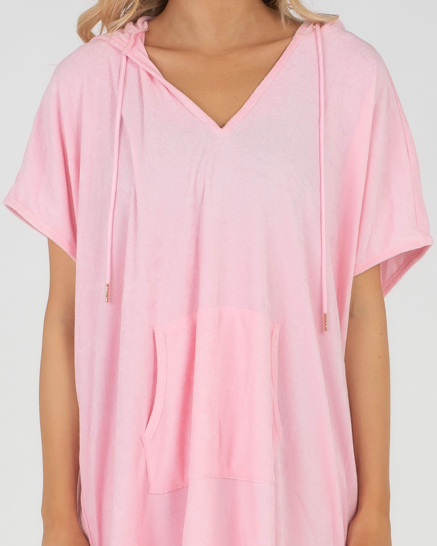 Shop Topanga Terry Beach Cover In Bubblegum Pink Fast Shipping And Easy Returns City Beach 8664