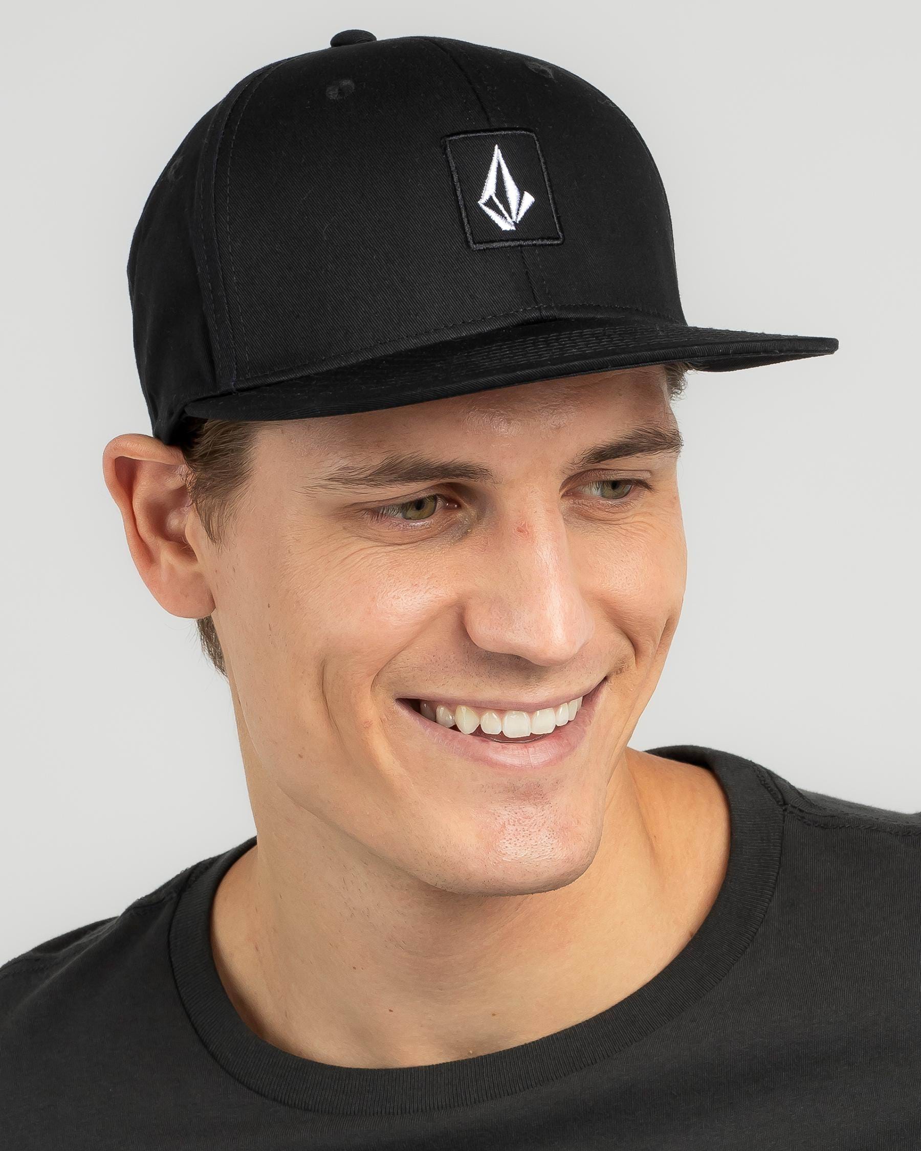 Shop Volcom V Square Snapback 2 Cap In Black - Fast Shipping & Easy ...