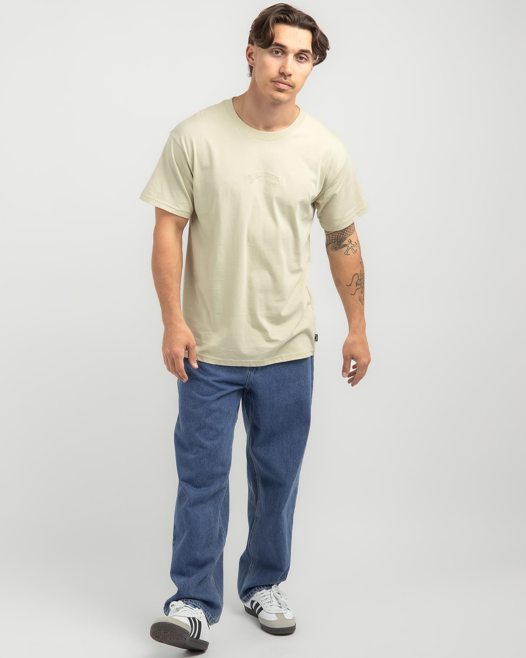 Shop Billabong Smitty T-Shirt In Oyster - Fast Shipping & Easy Returns ...