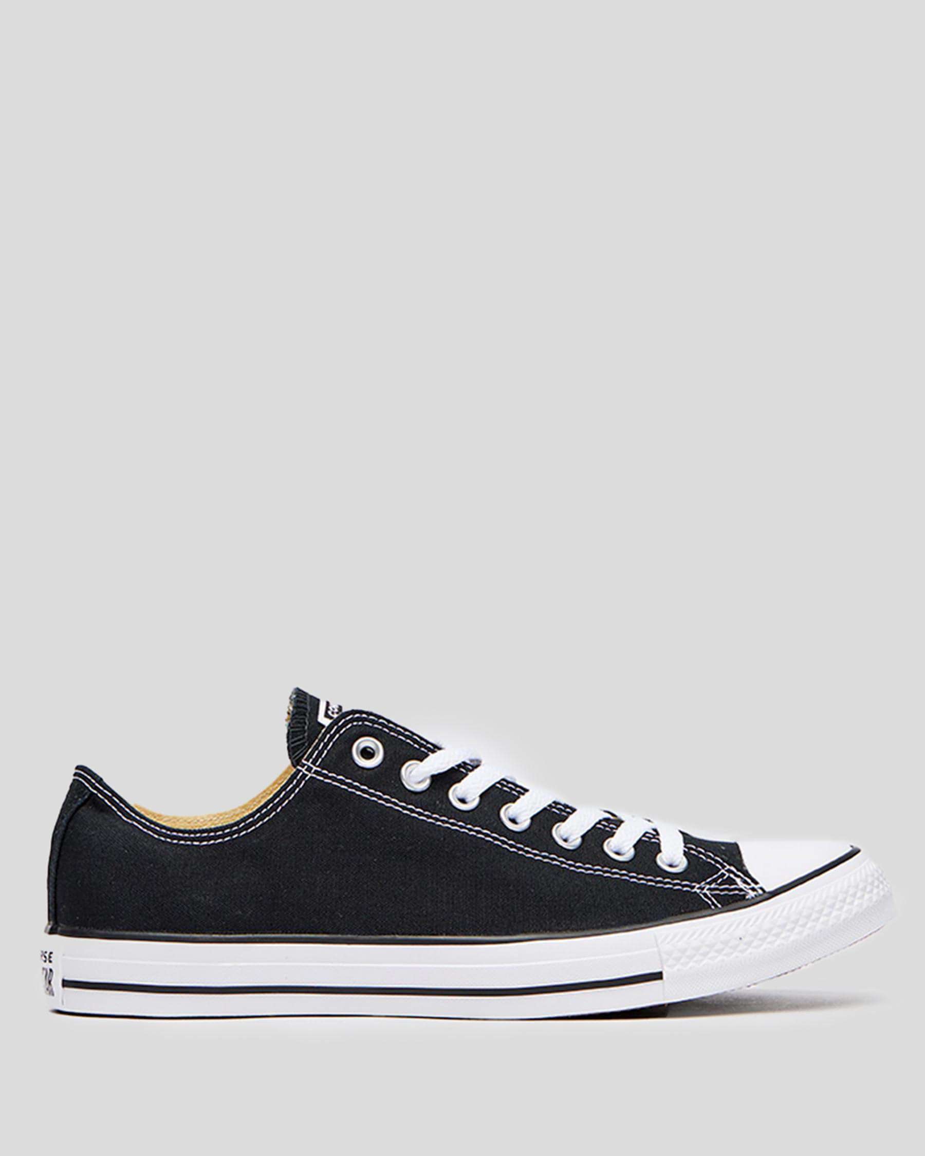Shop Converse Chuck Taylor All Star Lo-Cut Shoes In Black/white - Fast ...