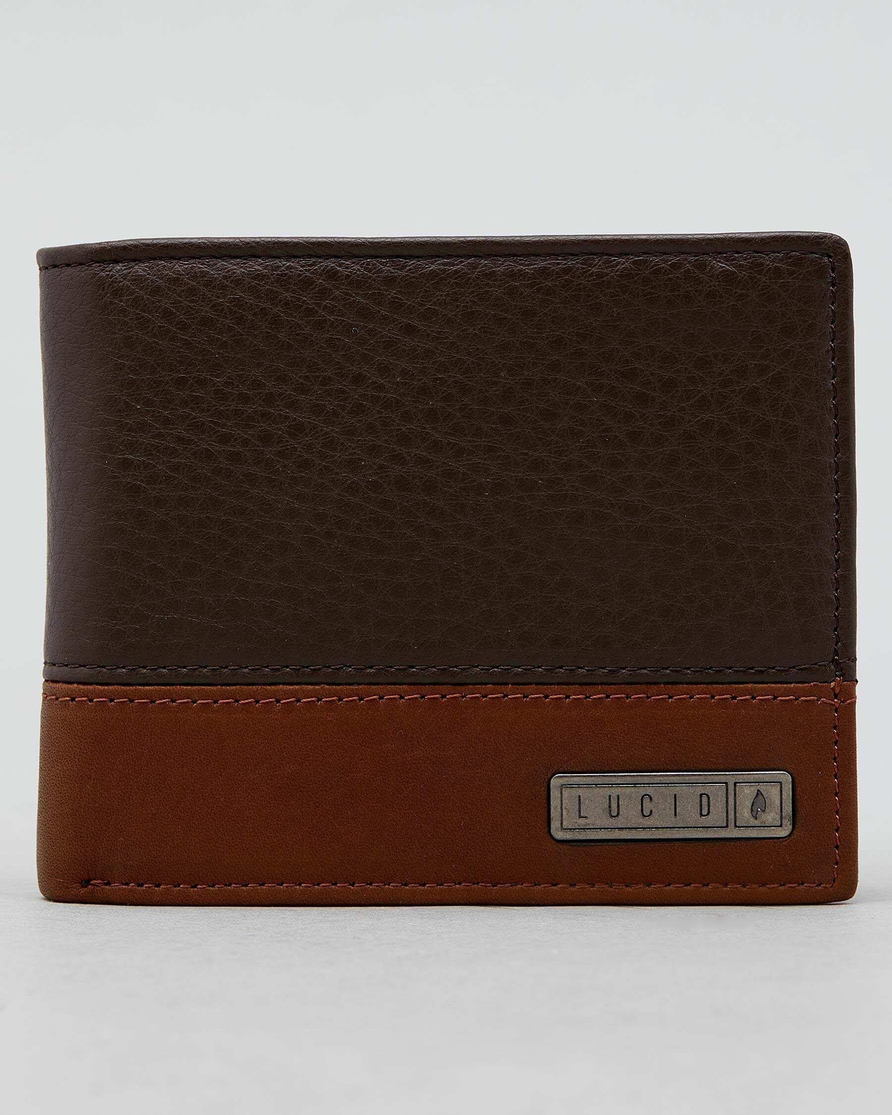 Lucid Crease Leather Wallet In Choc - Fast Shipping & Easy Returns ...