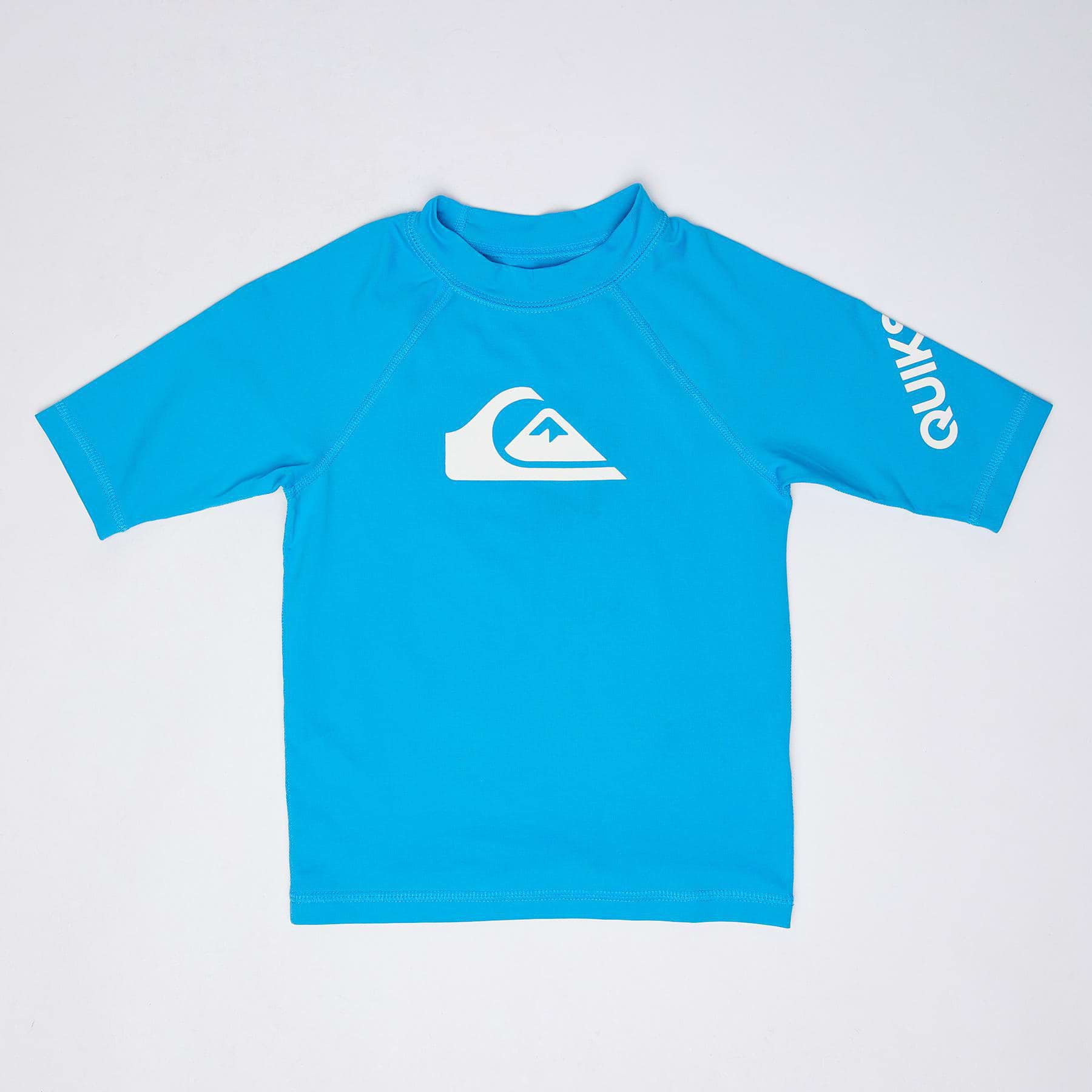 Shop Quiksilver Toddlers' All Time Short Sleeve Rash Vest In Malibu ...