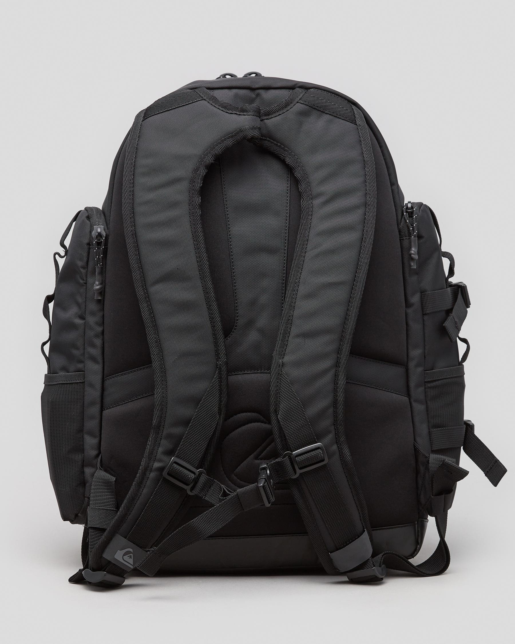 Shop Quiksilver Captains Quarters Backpack In Black - Fast Shipping ...