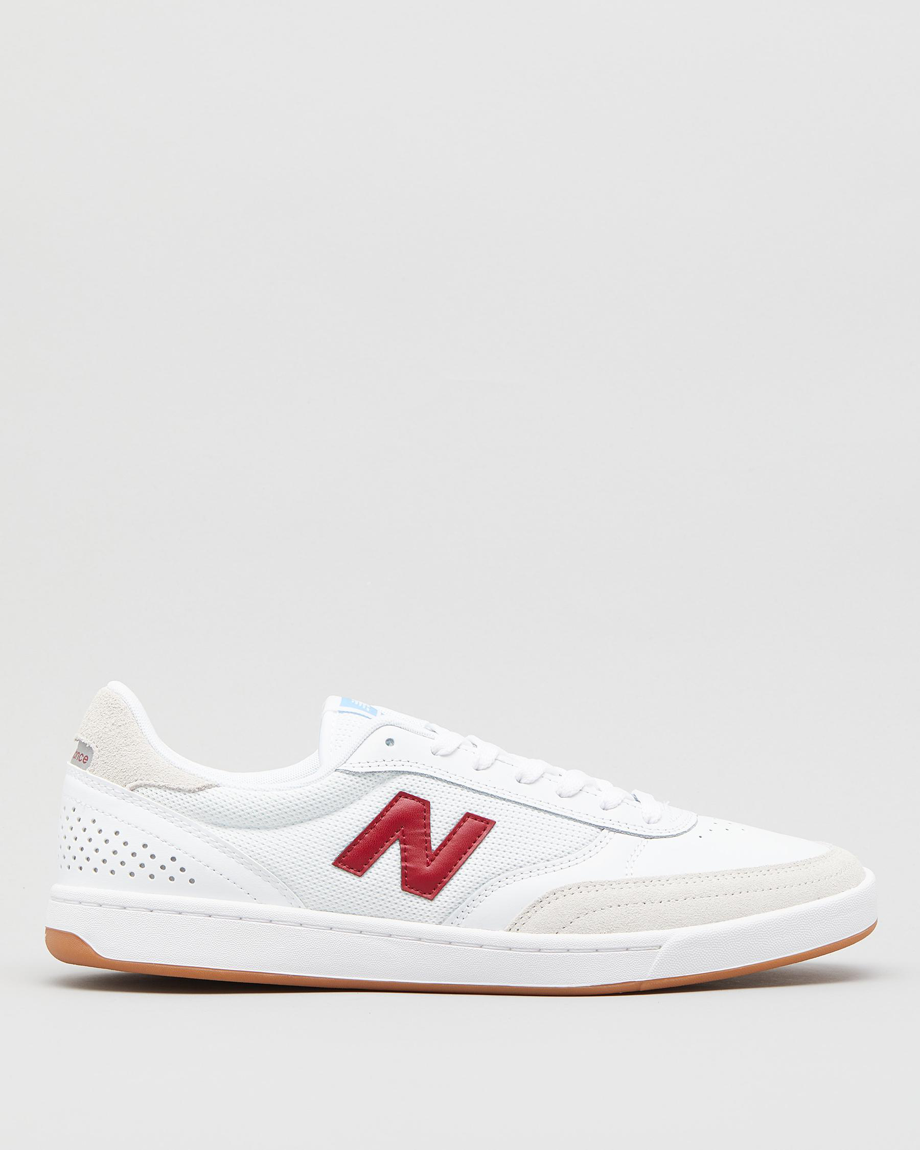 Shop New Balance NB 440 Shoes In White/red - Fast Shipping & Easy ...