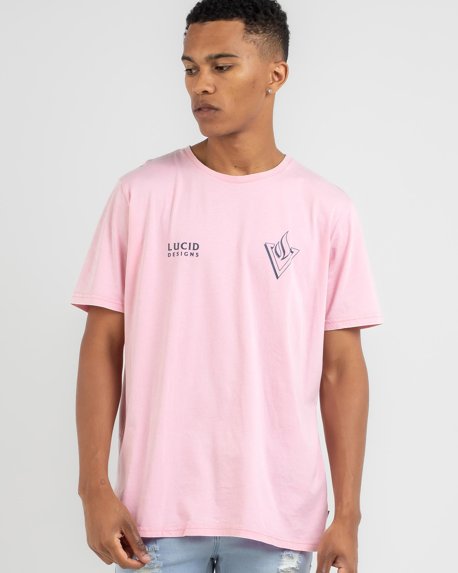 Shop Lucid Pinnacle T-Shirt In Pink Acid - Fast Shipping & Easy Returns ...