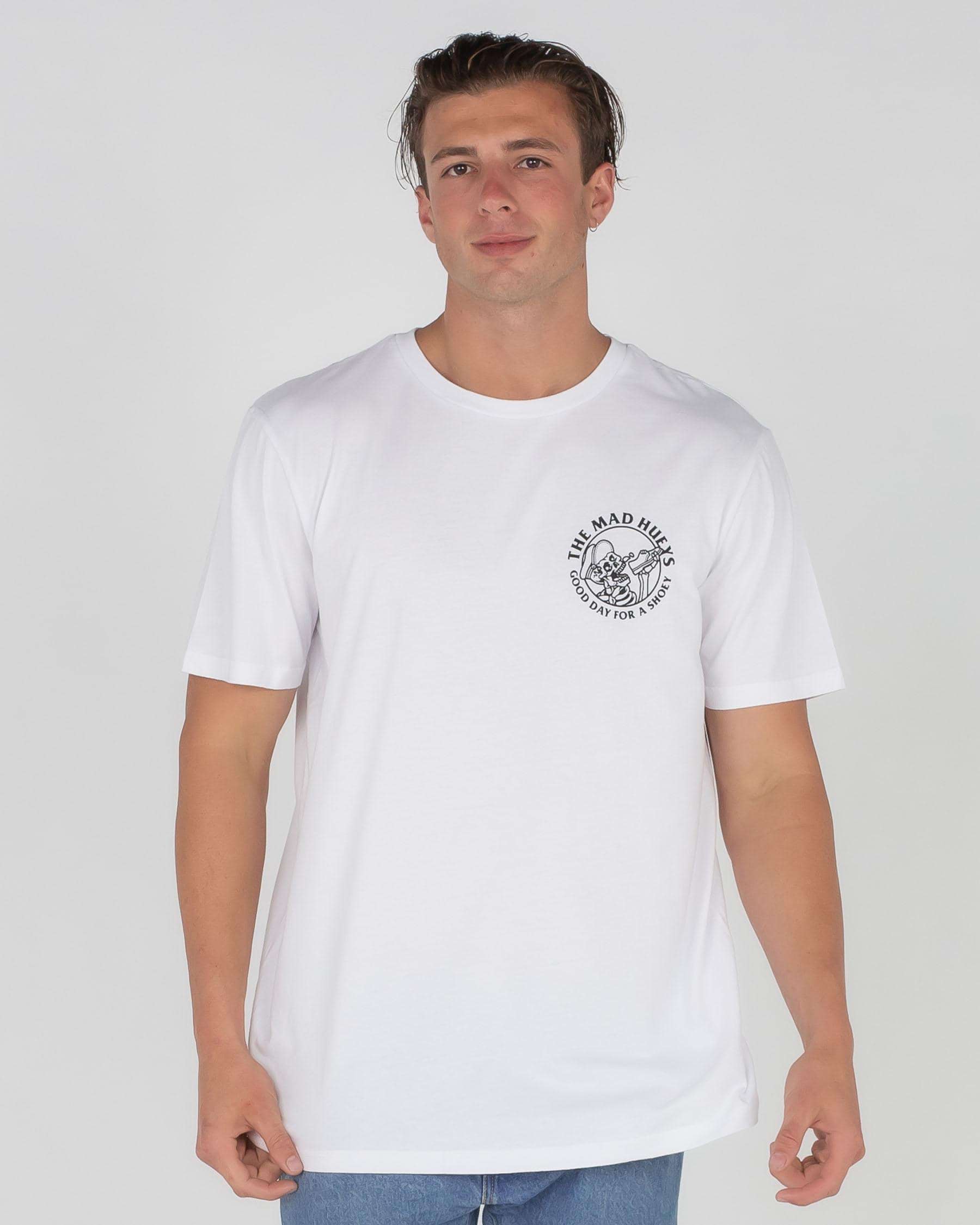 Shop The Mad Hueys Drink Quick T-Shirt In White - Fast Shipping & Easy ...