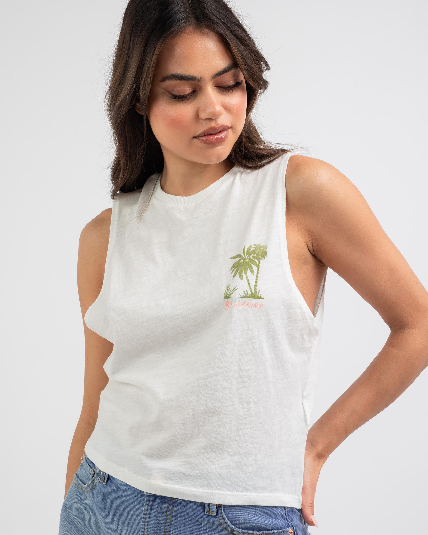 Shop Billabong Life's Sweet Tank Top In Salt Crystal - Fast Shipping ...