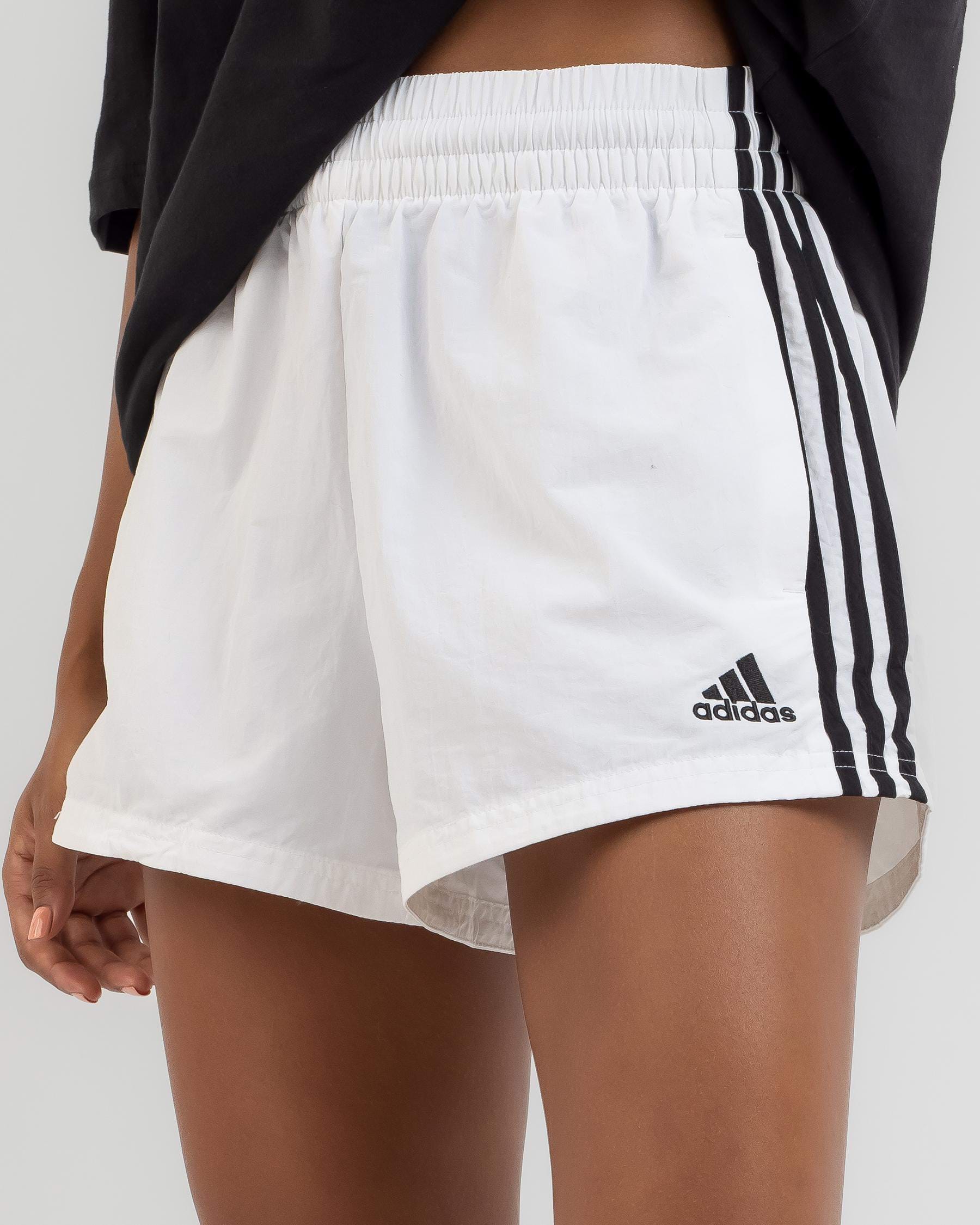 Adidas Essentials 3 Stripe FREE* Woven - In Shorts States - Returns & United White/black City Easy Beach Shipping