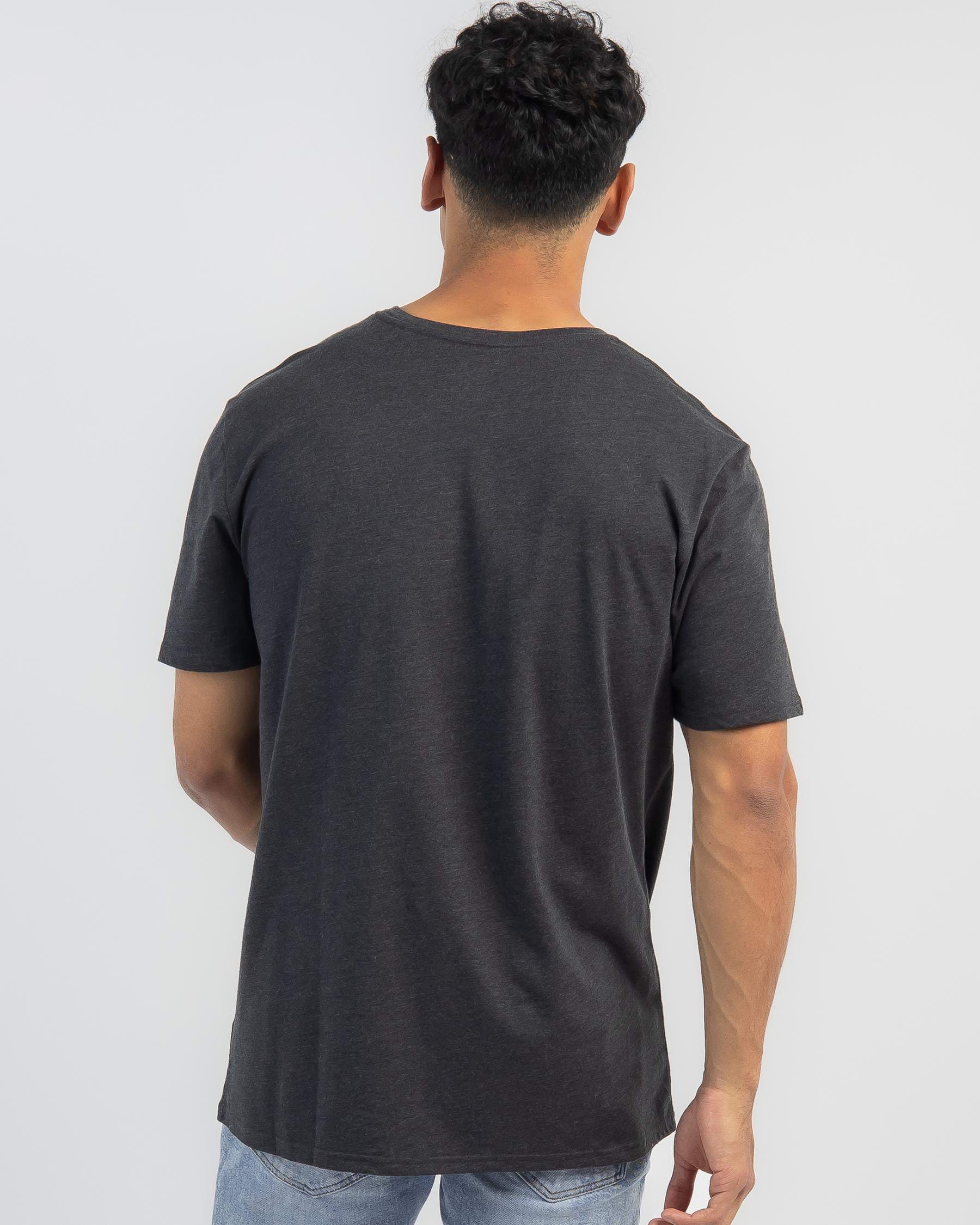 Shop Hurley One And Only Solid T-Shirt In Black Heather - Fast Shipping ...