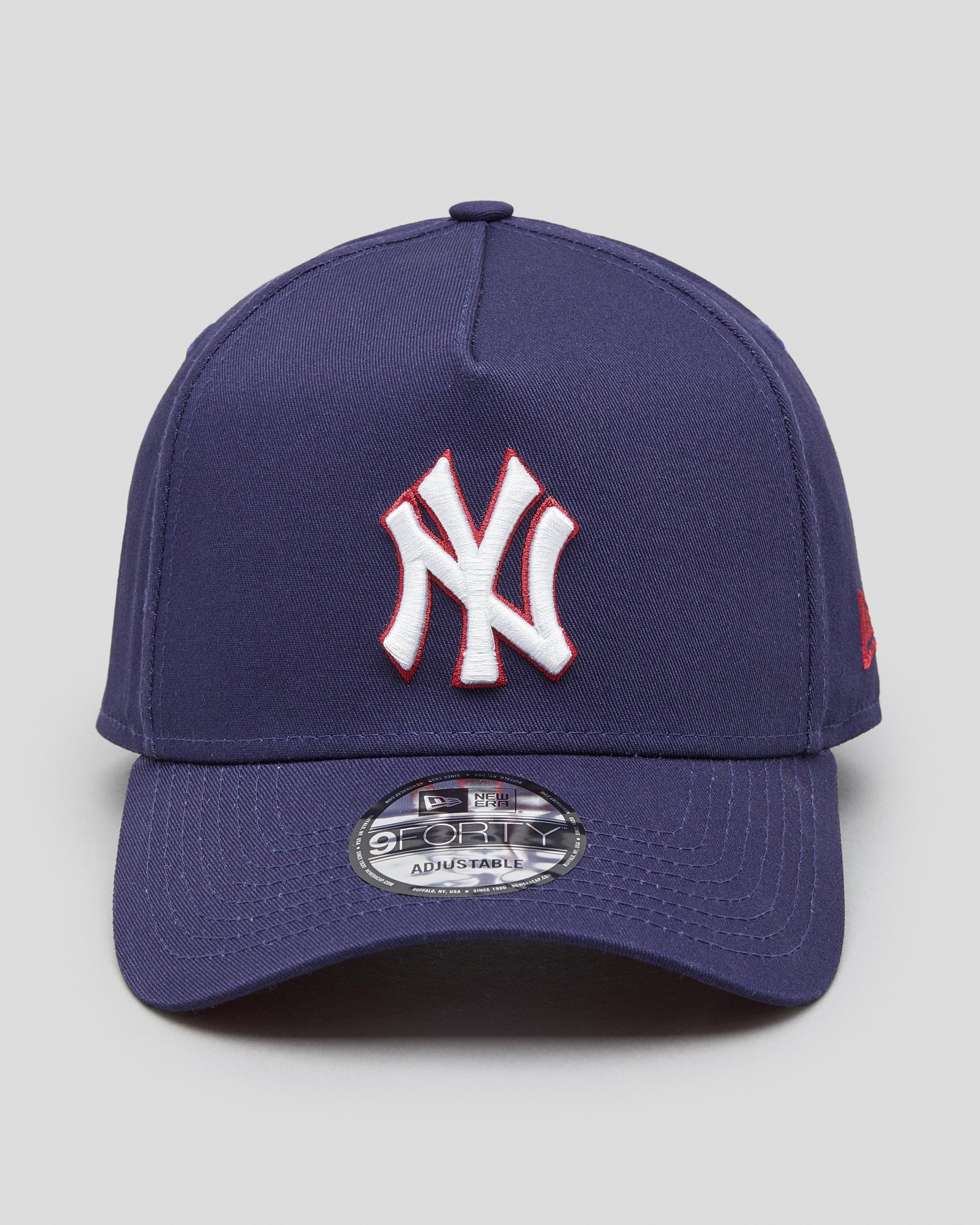 New Era New York Yankees 9Forty Snapback Cap In Light Navy/pinot Red ...