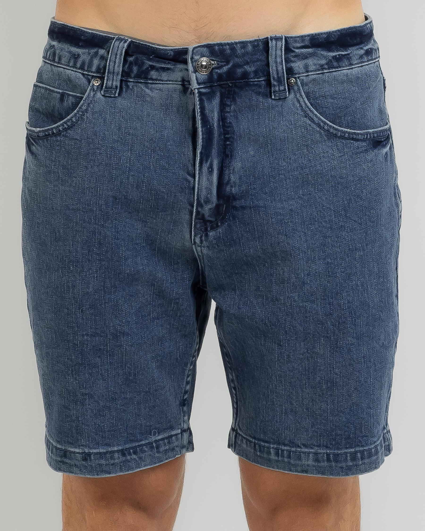 Shop Rip Curl Epic Denim Walk Shorts In Denim Blue - Fast Shipping ...