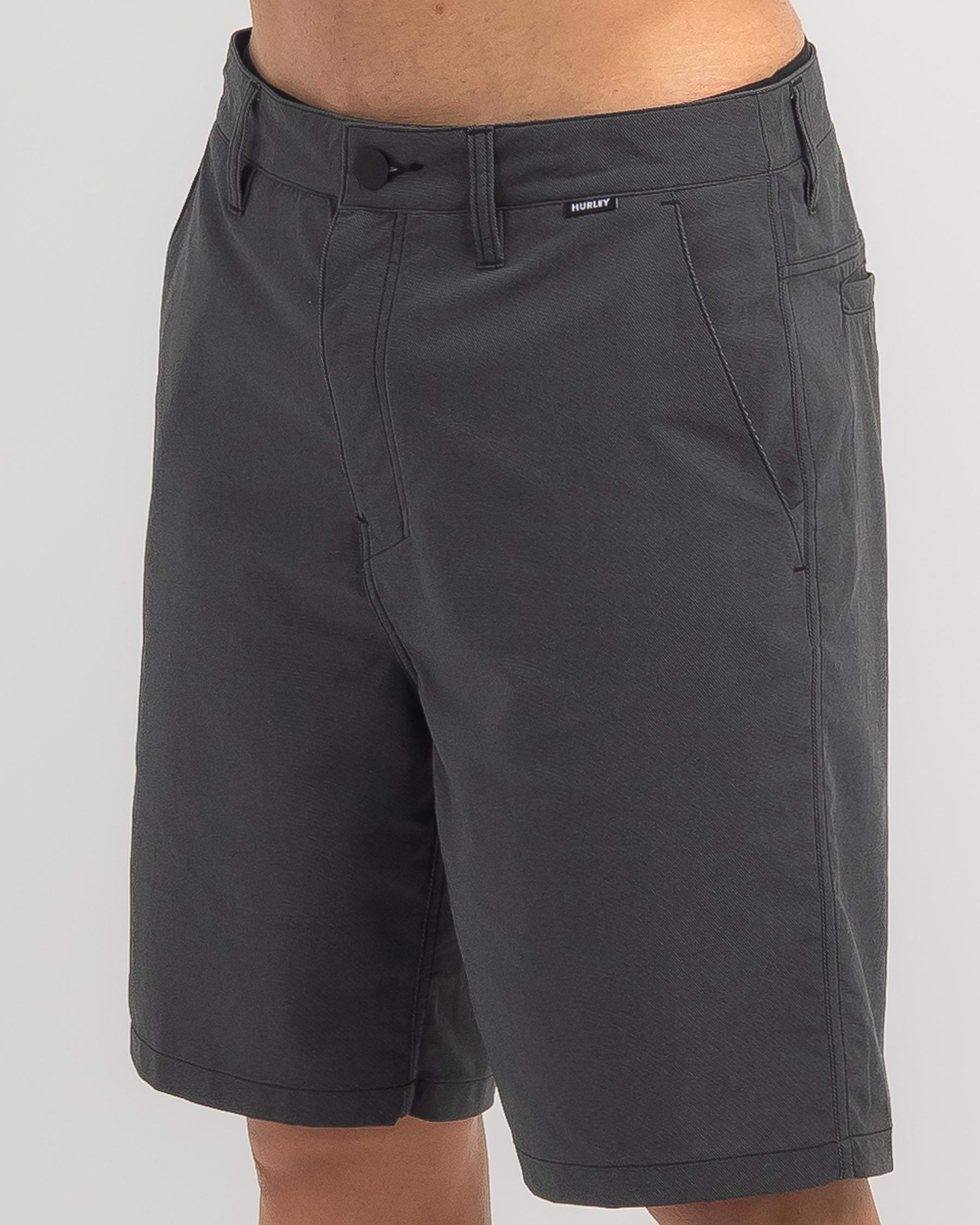 Shop Hurley Dri Chino Walk Shorts In Black - Fast Shipping & Easy ...