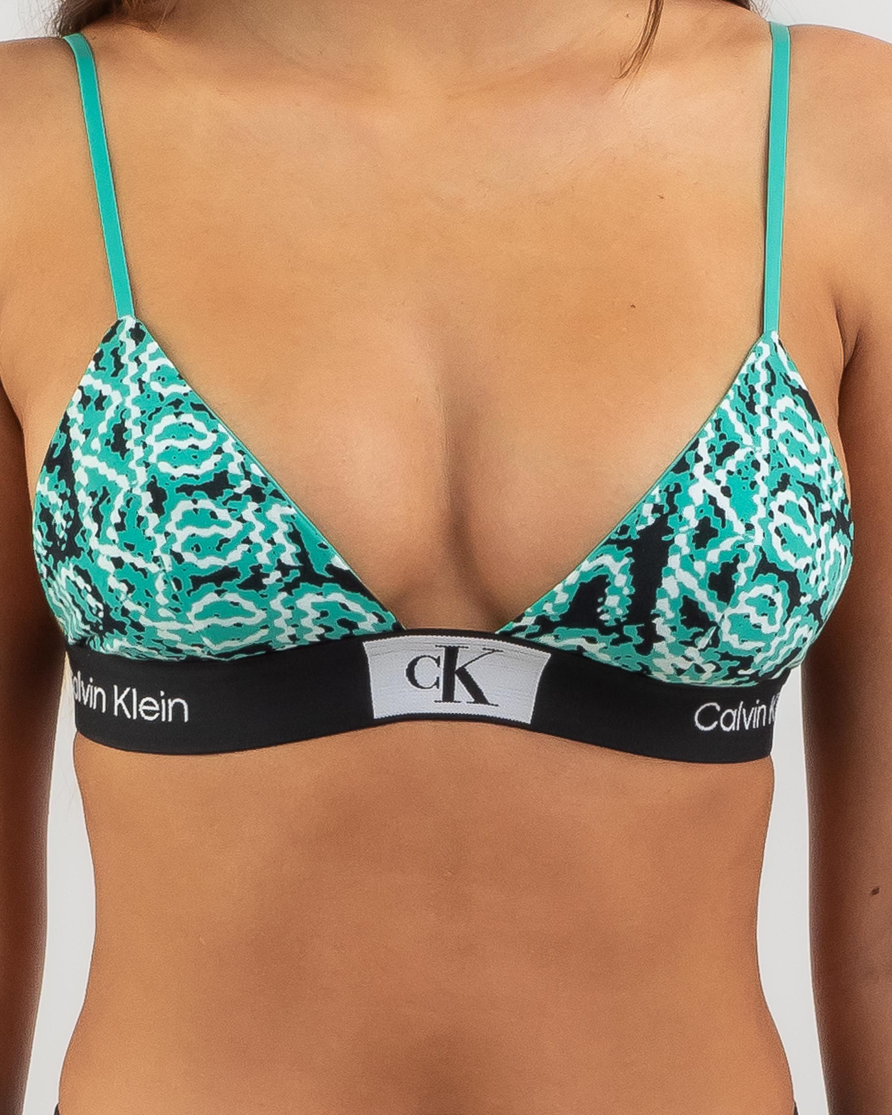 1996 Cotton Unlined Bralette by Calvin Klein Online, THE ICONIC