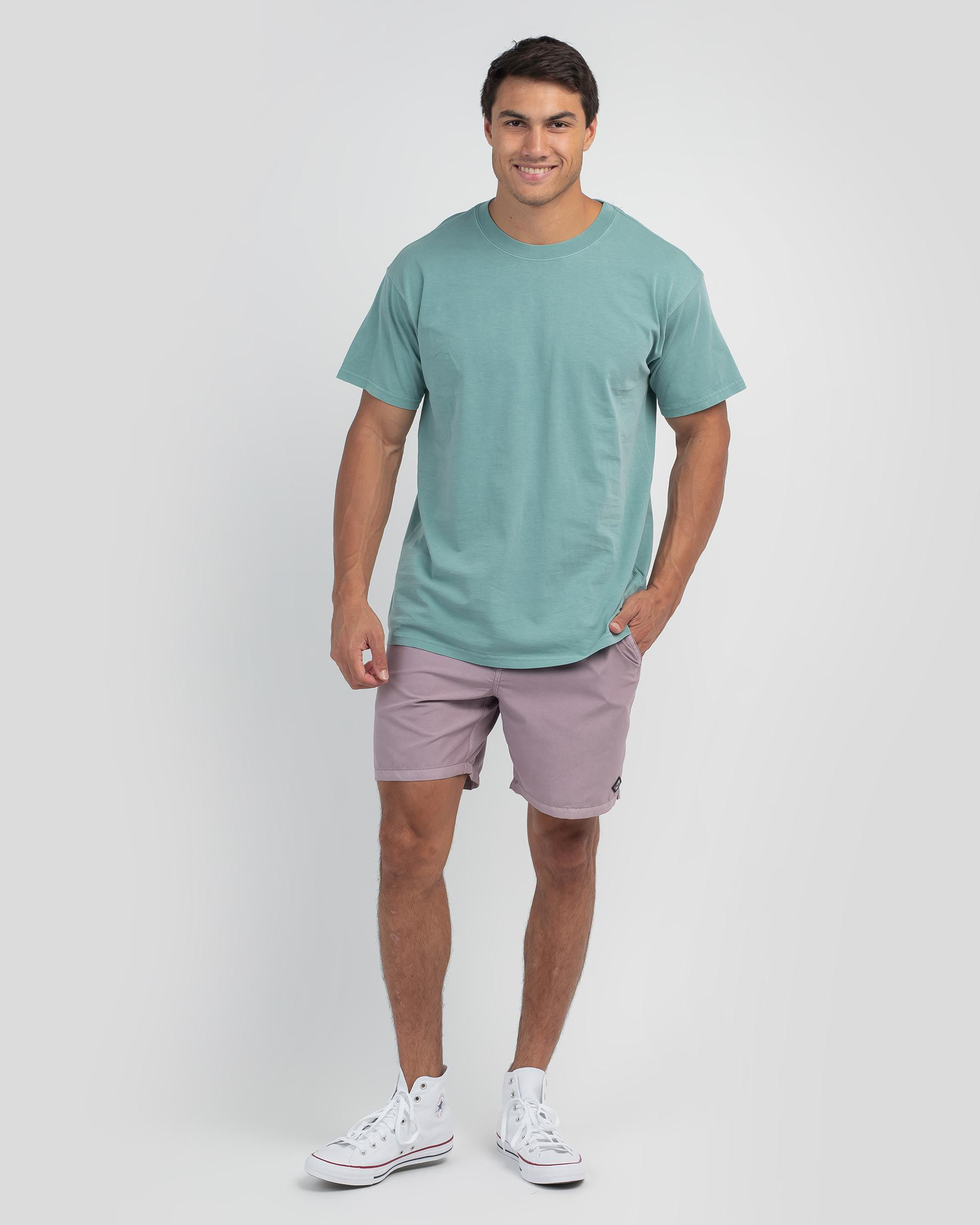 Shop Billabong All Day Overdye Layback Board Shorts In Iris - Fast ...