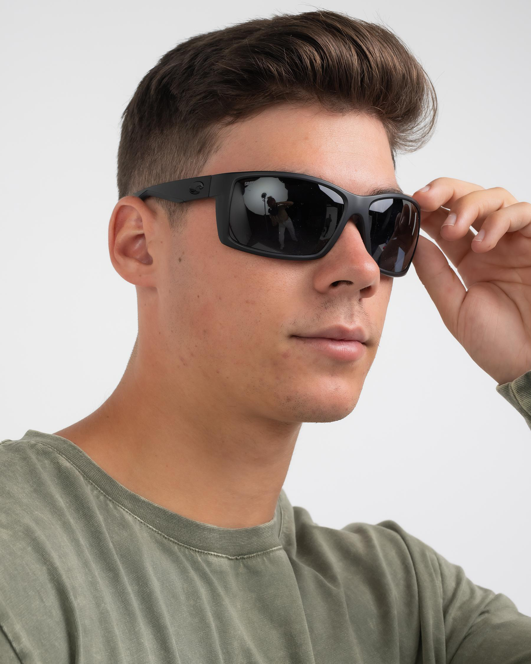 Costa Reefton Polarized Sunglasses In Blackout / Gray - FREE
