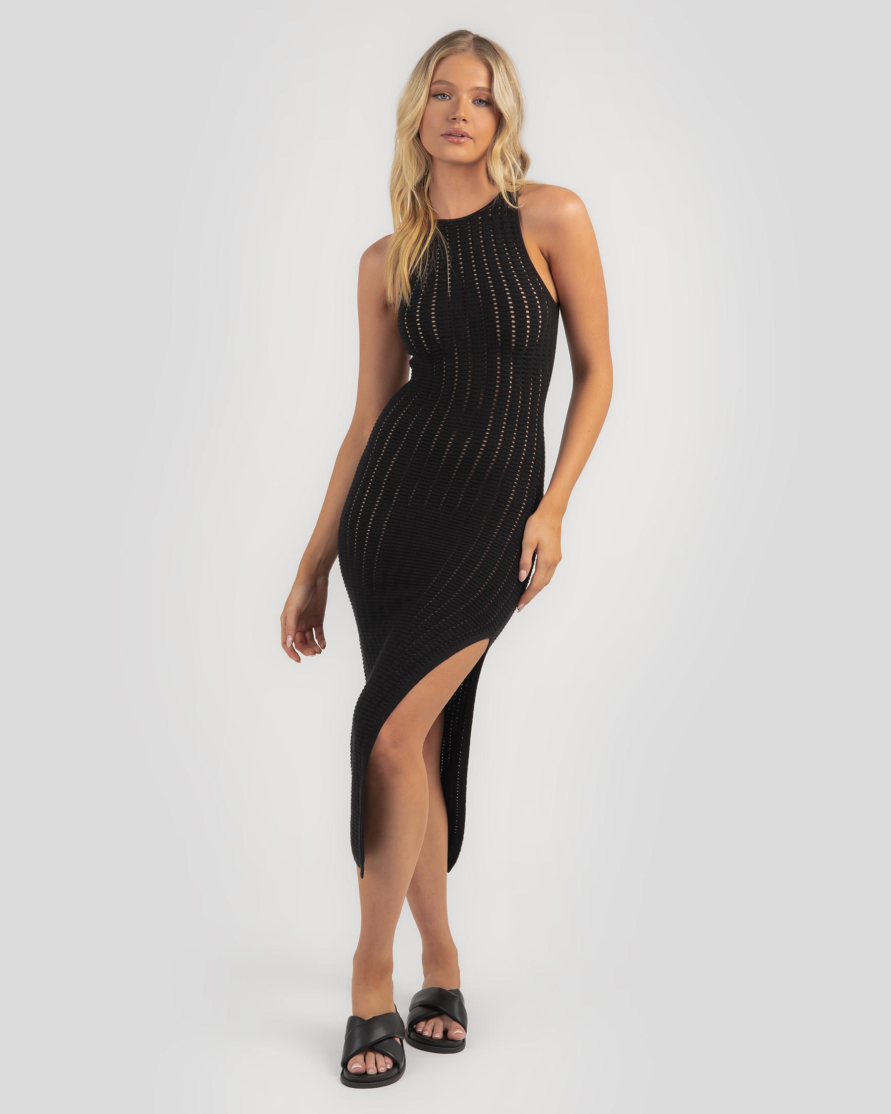 Shop Style State Valerosa Midi Dress In Black - Fast Shipping & Easy ...