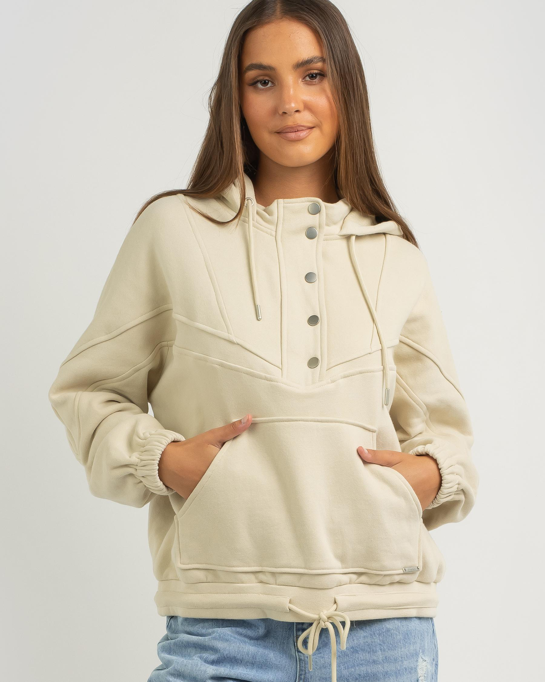 Mooloola Ritchie Hoodie In Beige - Fast Shipping & Easy Returns - City ...