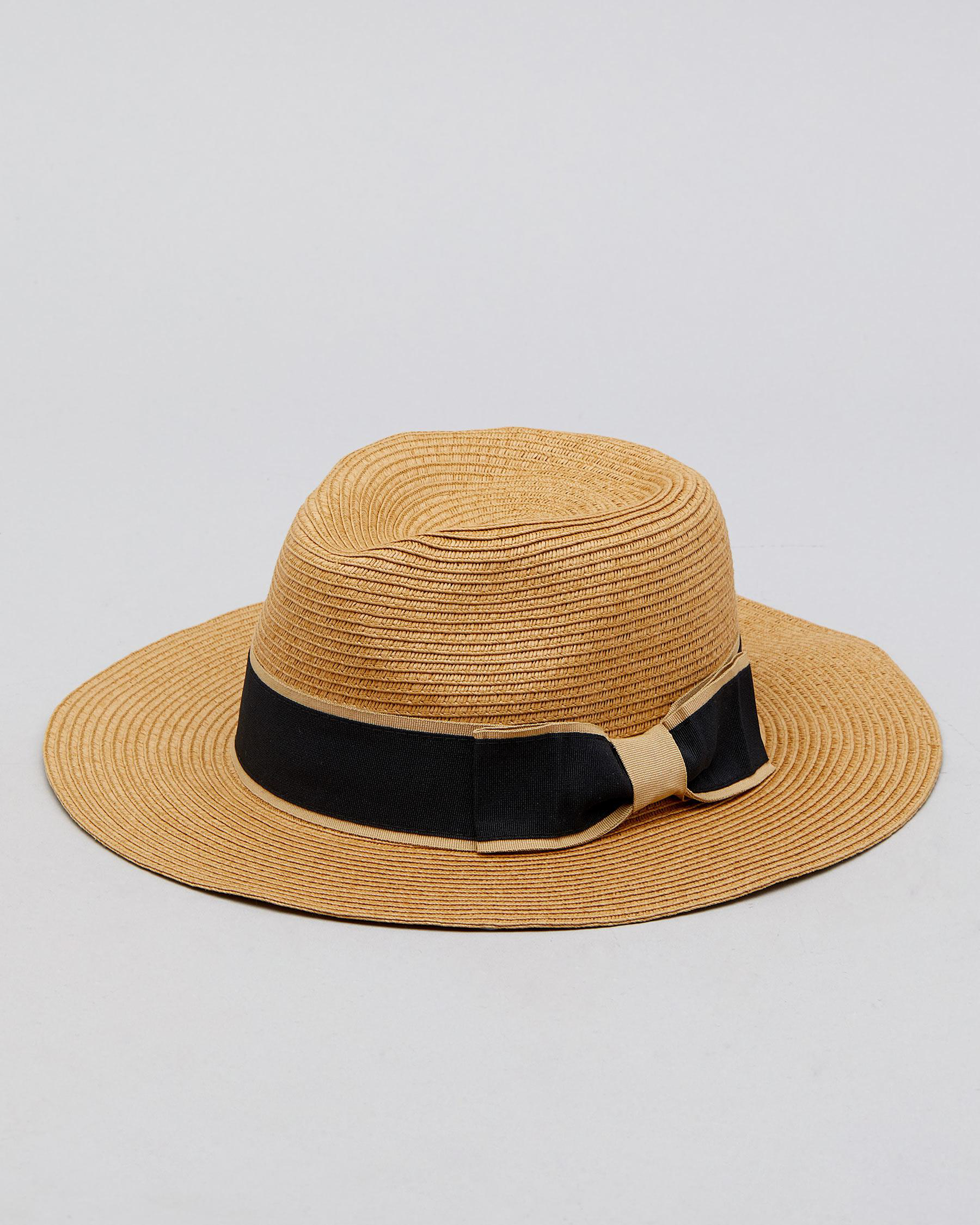 Shop Mooloola Jane Panama Hat In Caramel - Fast Shipping & Easy Returns ...