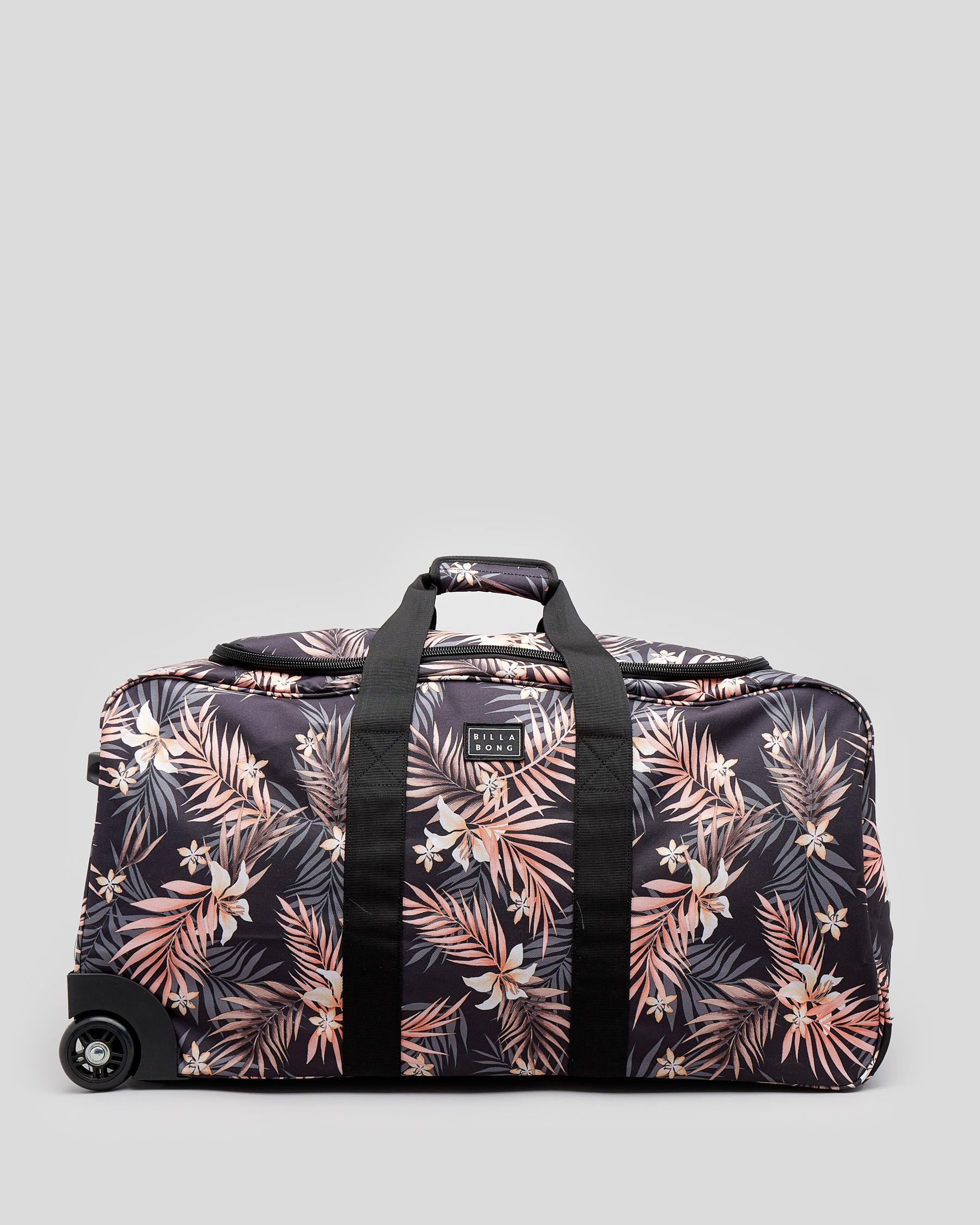 Shop Billabong Check In Large Wheeled Travel Bag In Black  Army - Fast 