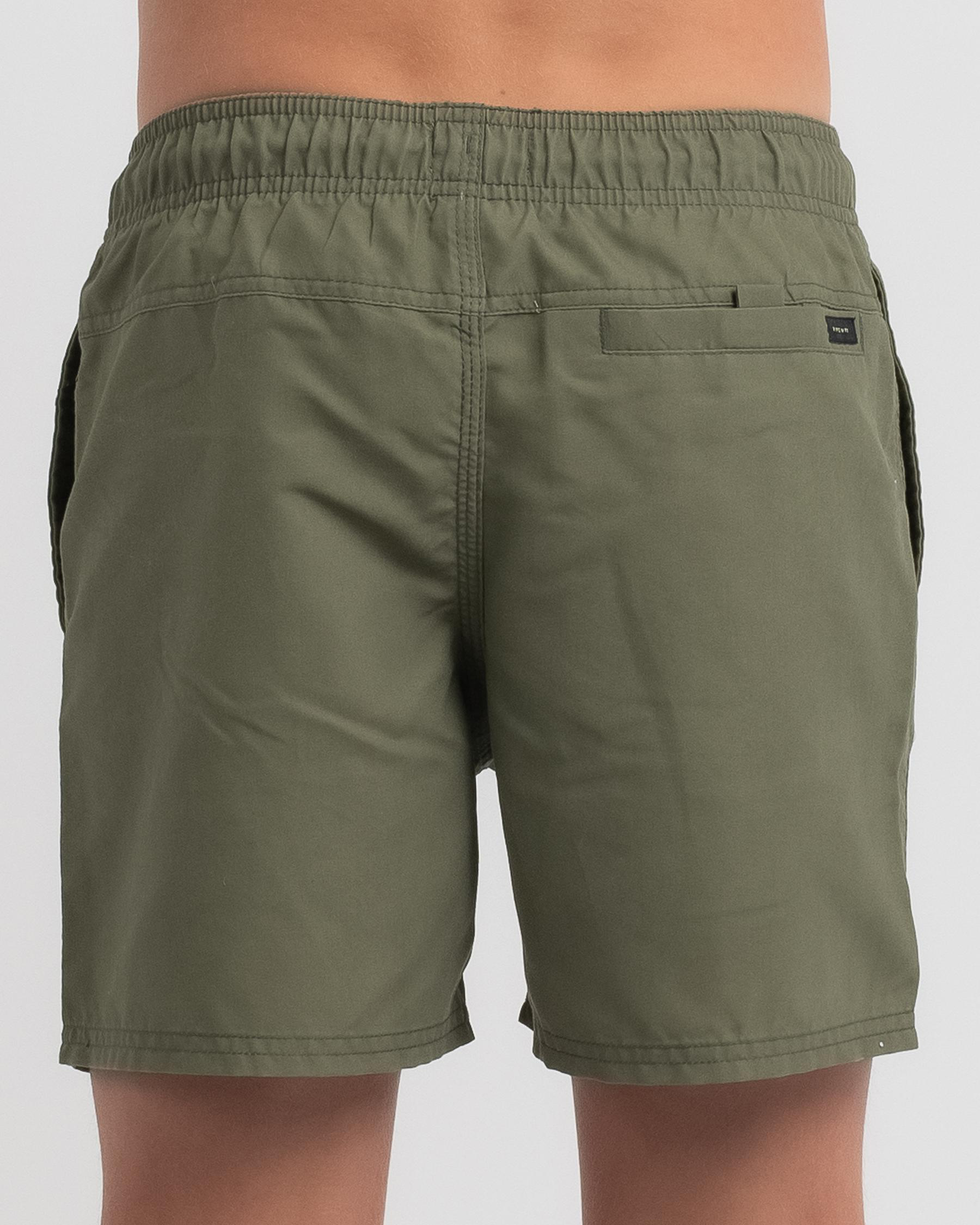 Shop Rip Curl Boys' Bondi Volley Shorts In Dusty Olive - Fast Shipping ...