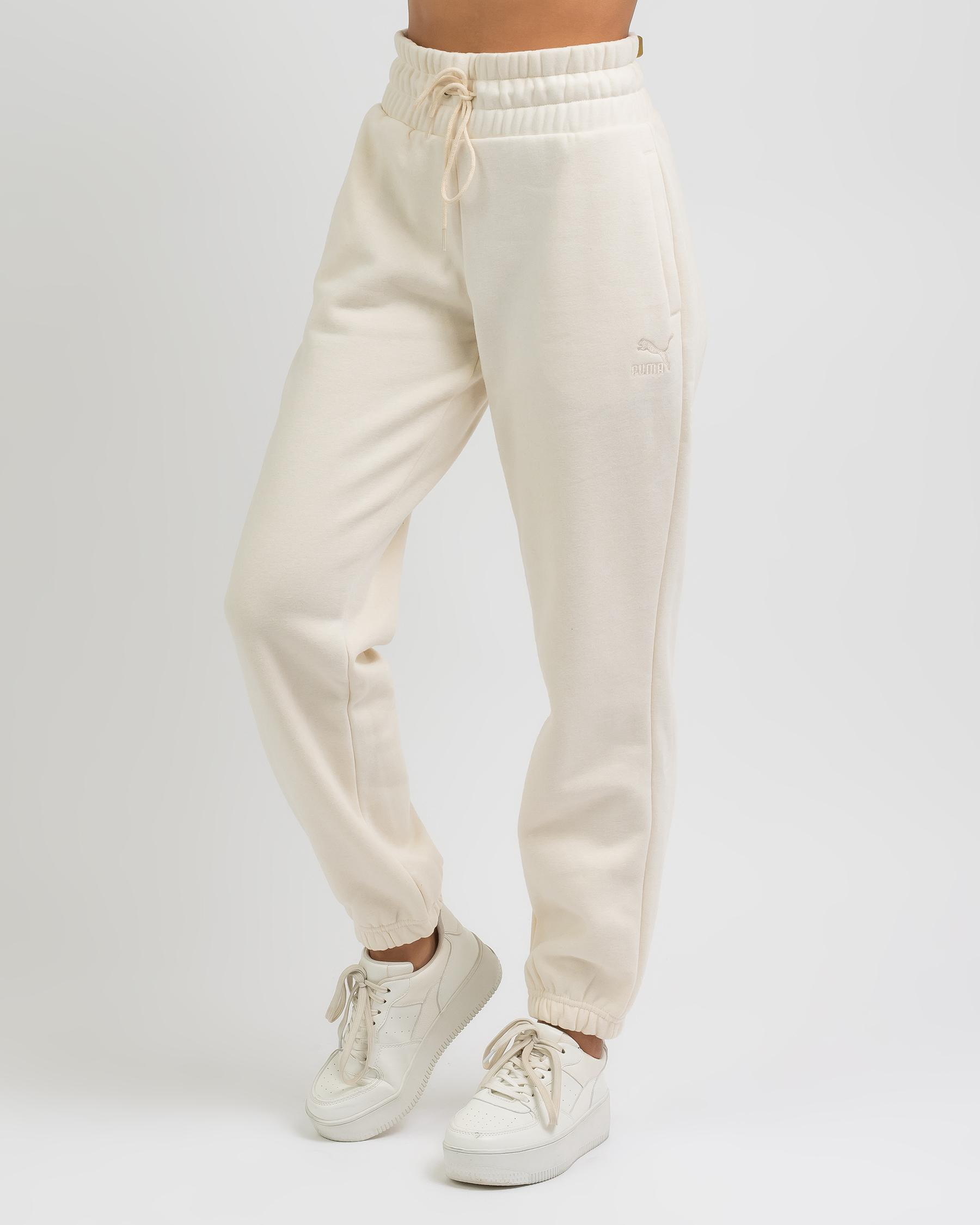 Puma Classics Relaxed Track Pants In Off White - Fast Shipping & Easy ...