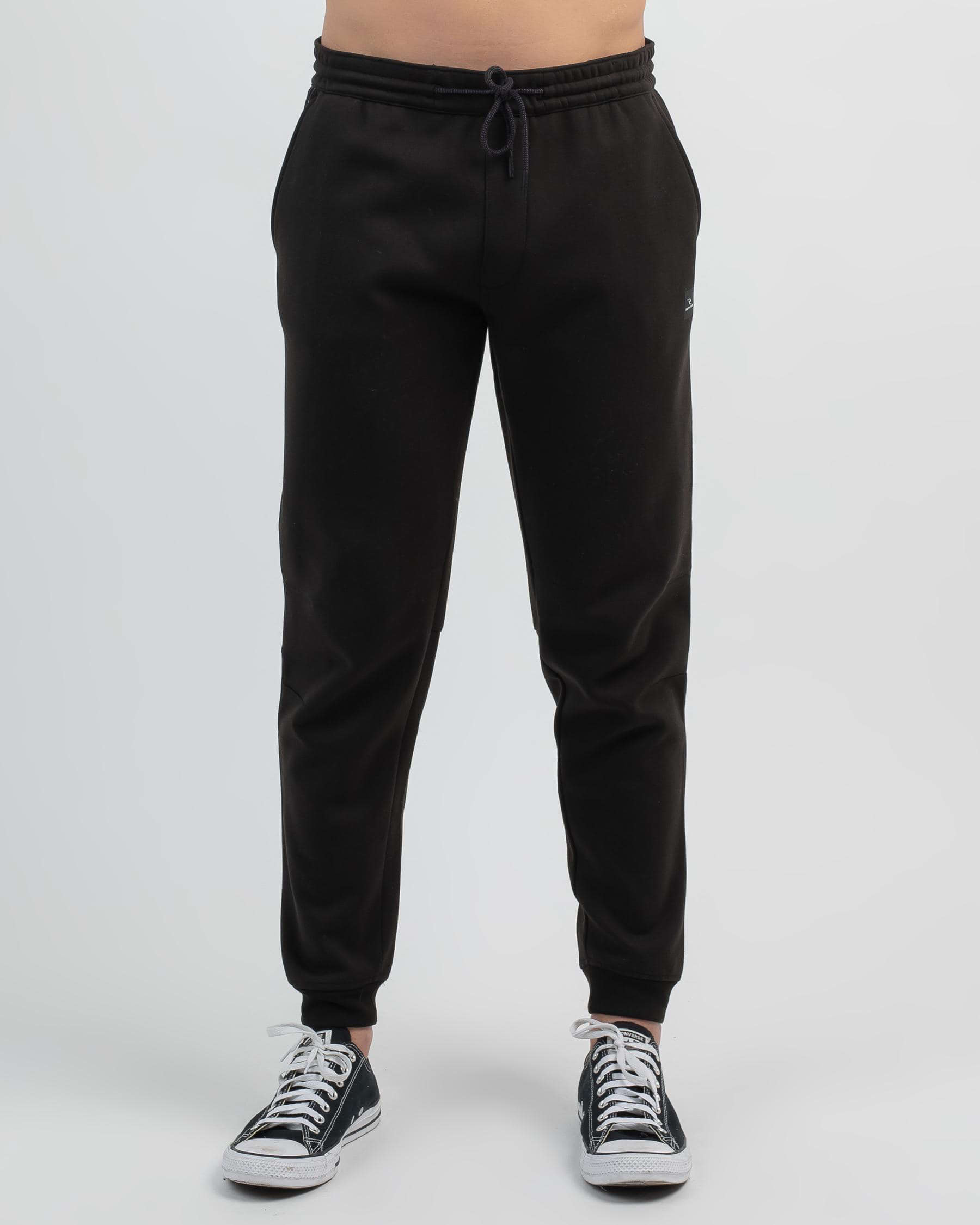 Shop Rip Curl Departed Anti-Series Track Pants In Black - Fast Shipping ...