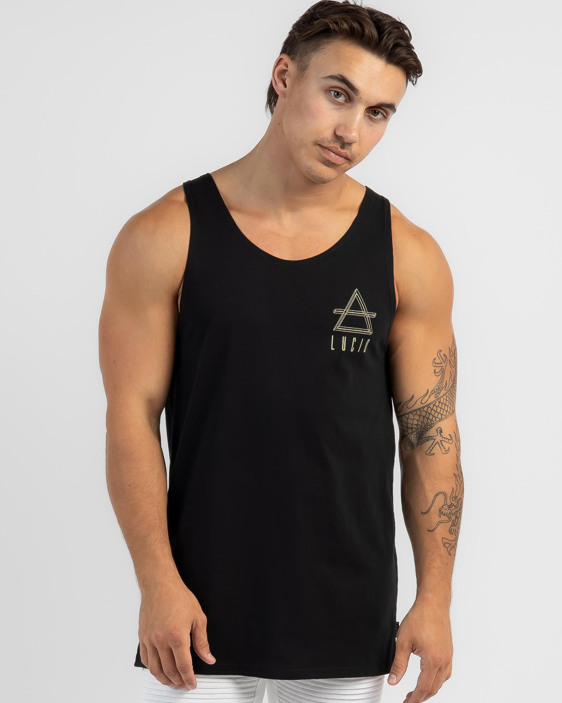 Lucid Darkness Singlet In Black | City Beach Australia