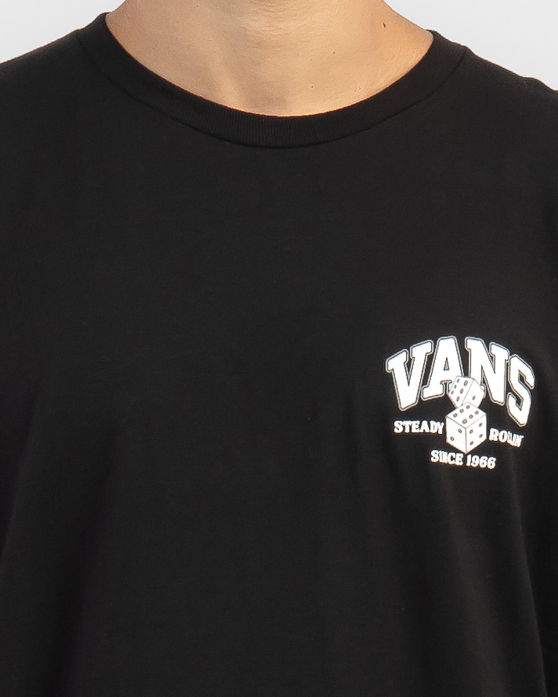 Shop Vans Steady Rollin T-Shirt In Black - Fast Shipping & Easy Returns ...