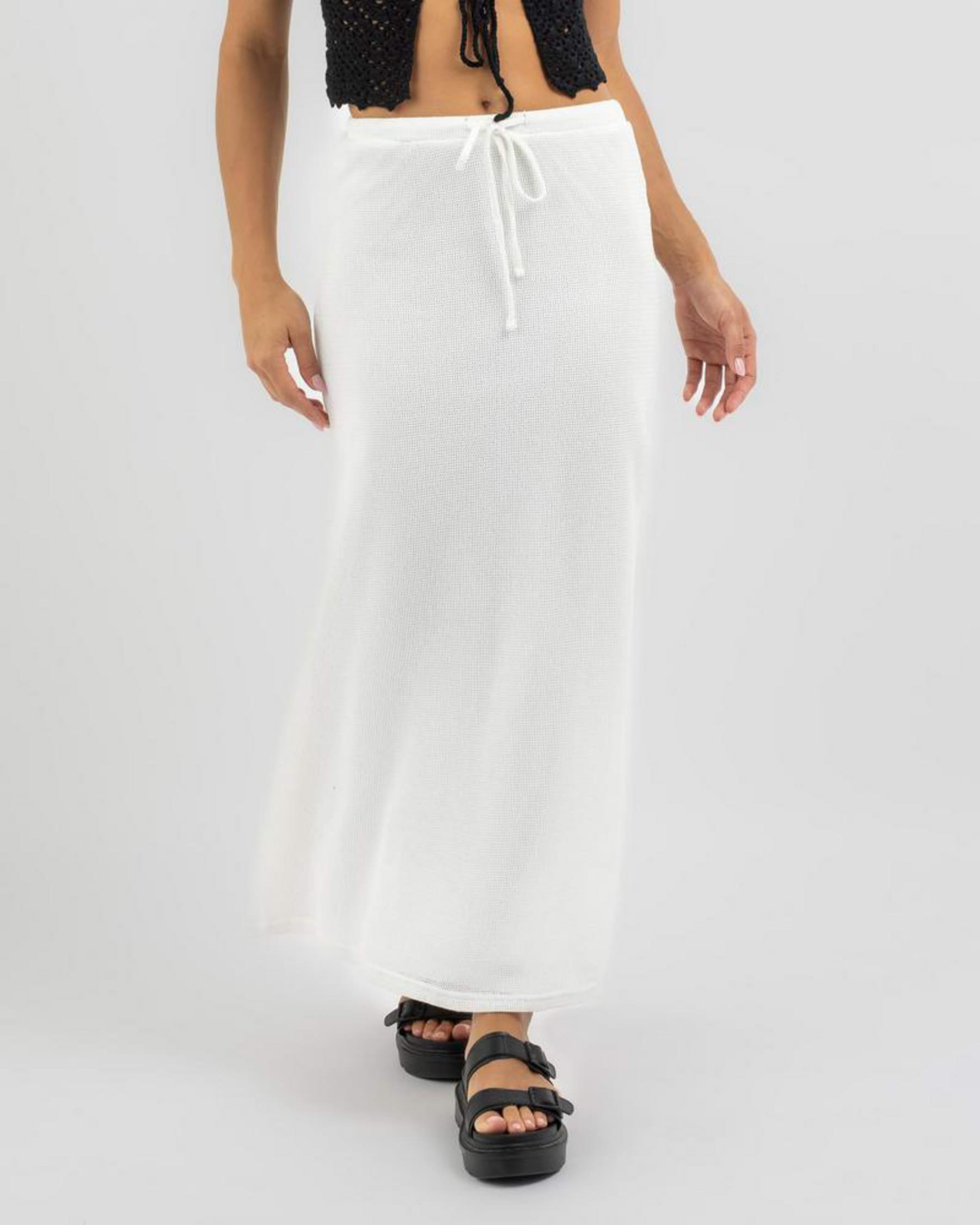 Mooloola Madelyn Maxi Skirt In White - Fast Shipping & Easy Returns ...