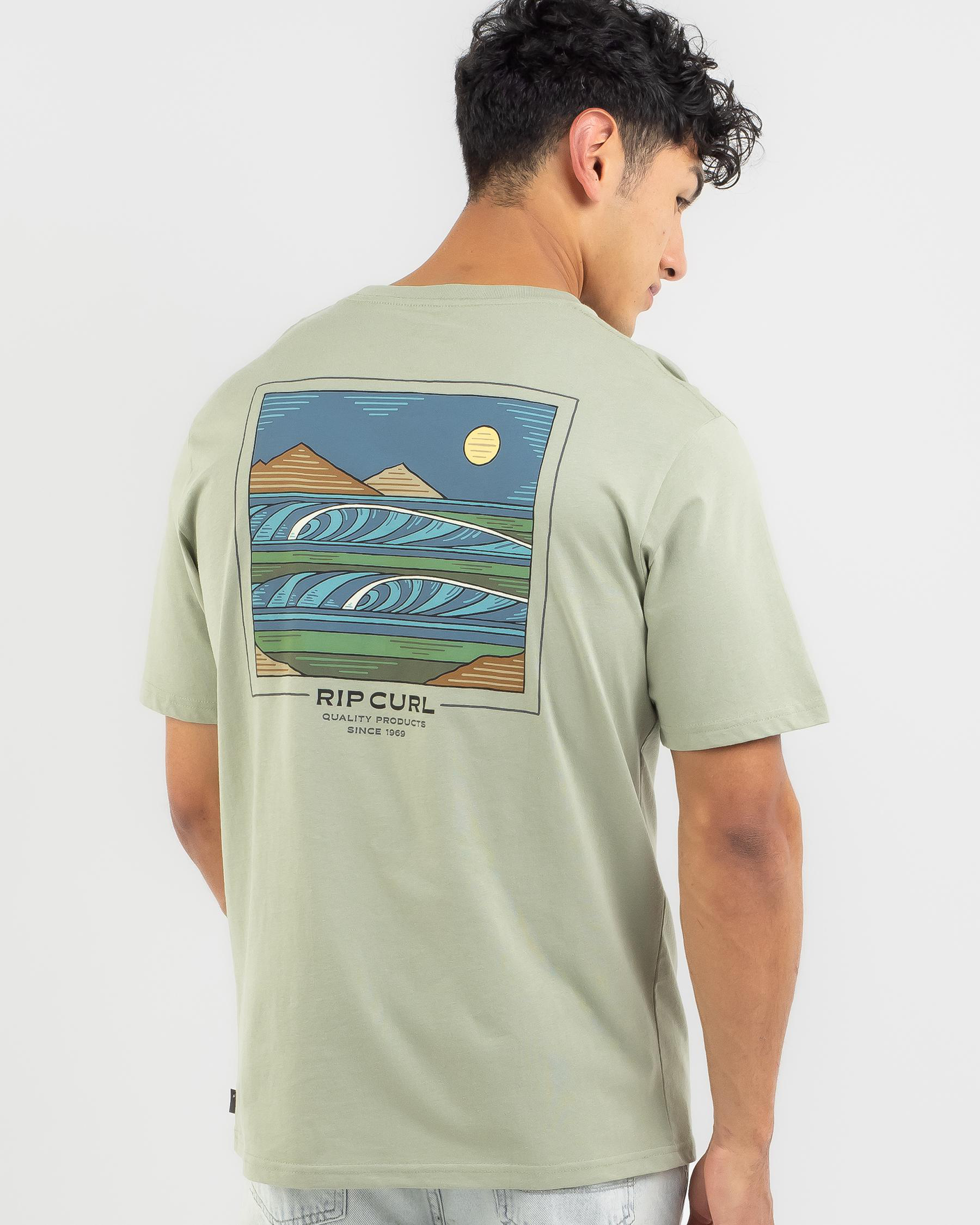 Shop Rip Curl Saharan Haze T-Shirt In Sage - Fast Shipping & Easy ...