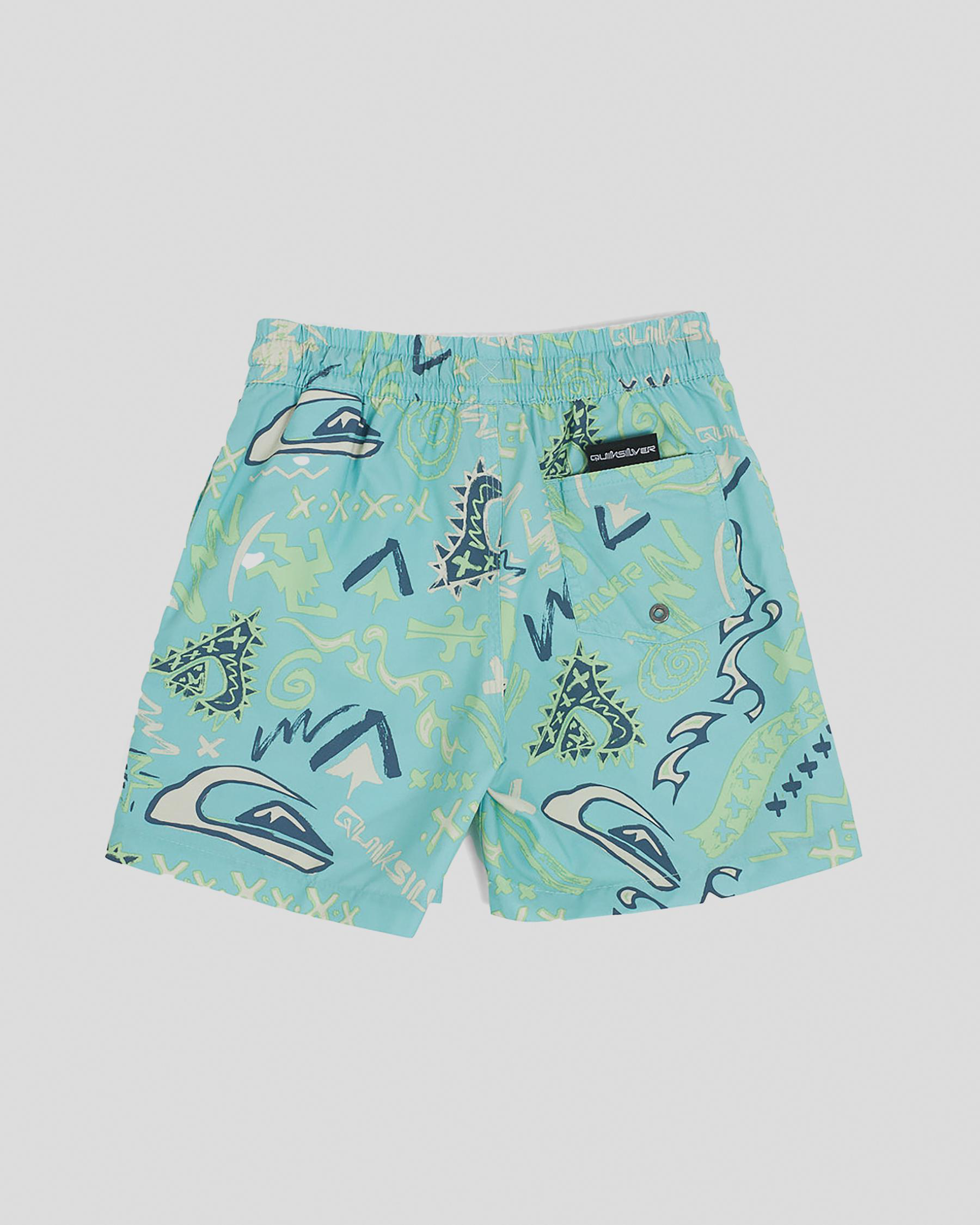 Shop Quiksilver Toddlers' Next Gen Volley Board Shorts In Pastel ...