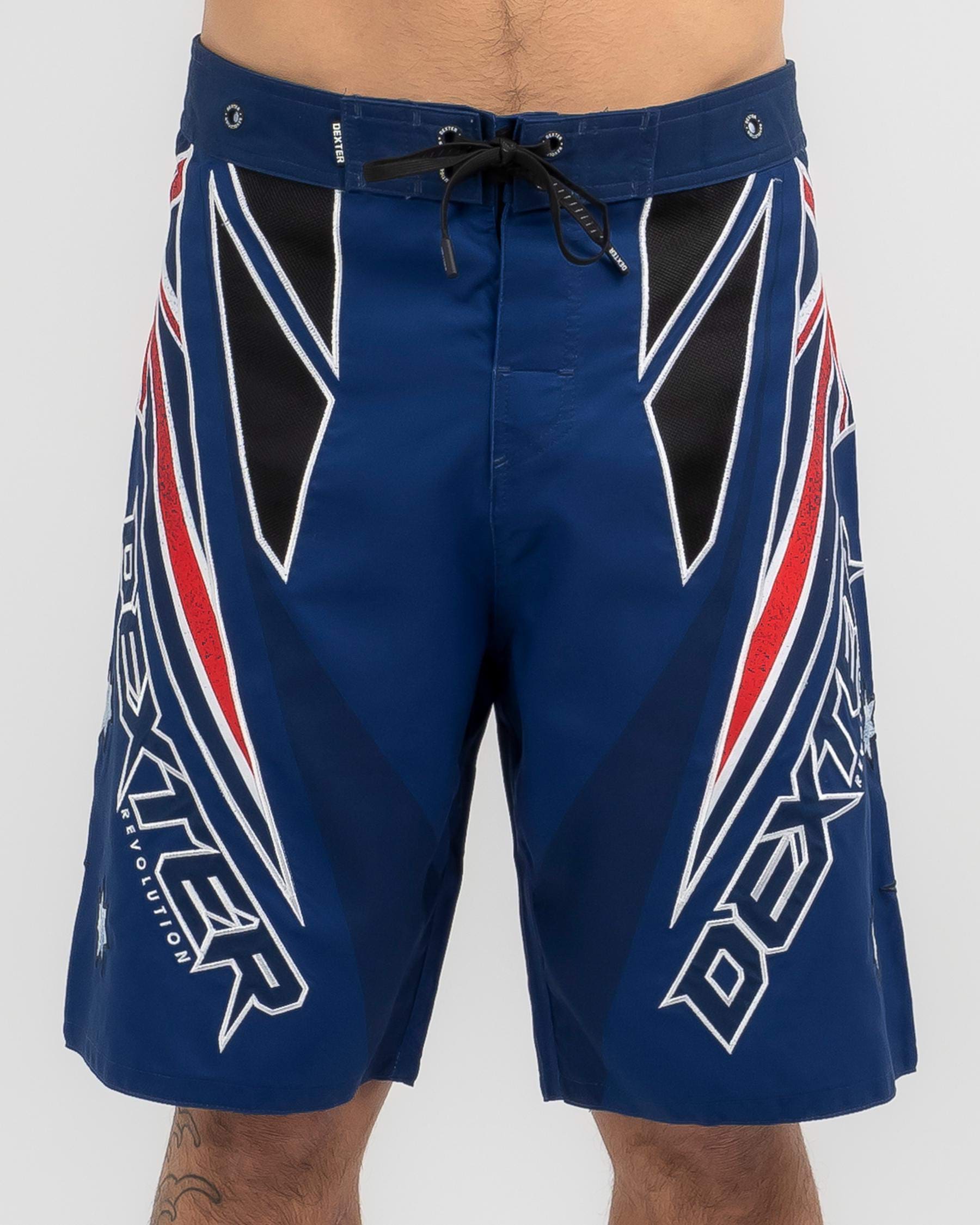 Shop Dexter Sovereign Board Shorts In Navy - Fast Shipping & Easy ...