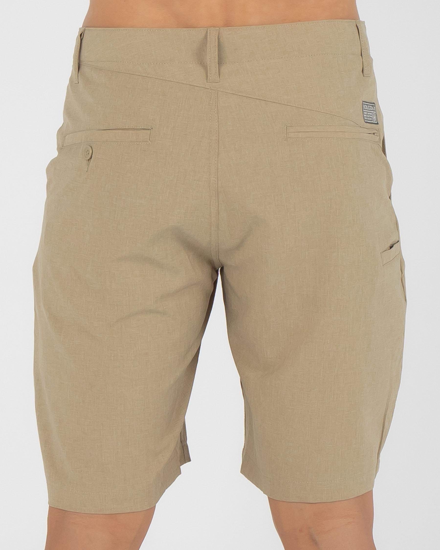 Shop Volcom Kerosene Hybrid Shorts In Khaki - Fast Shipping & Easy ...