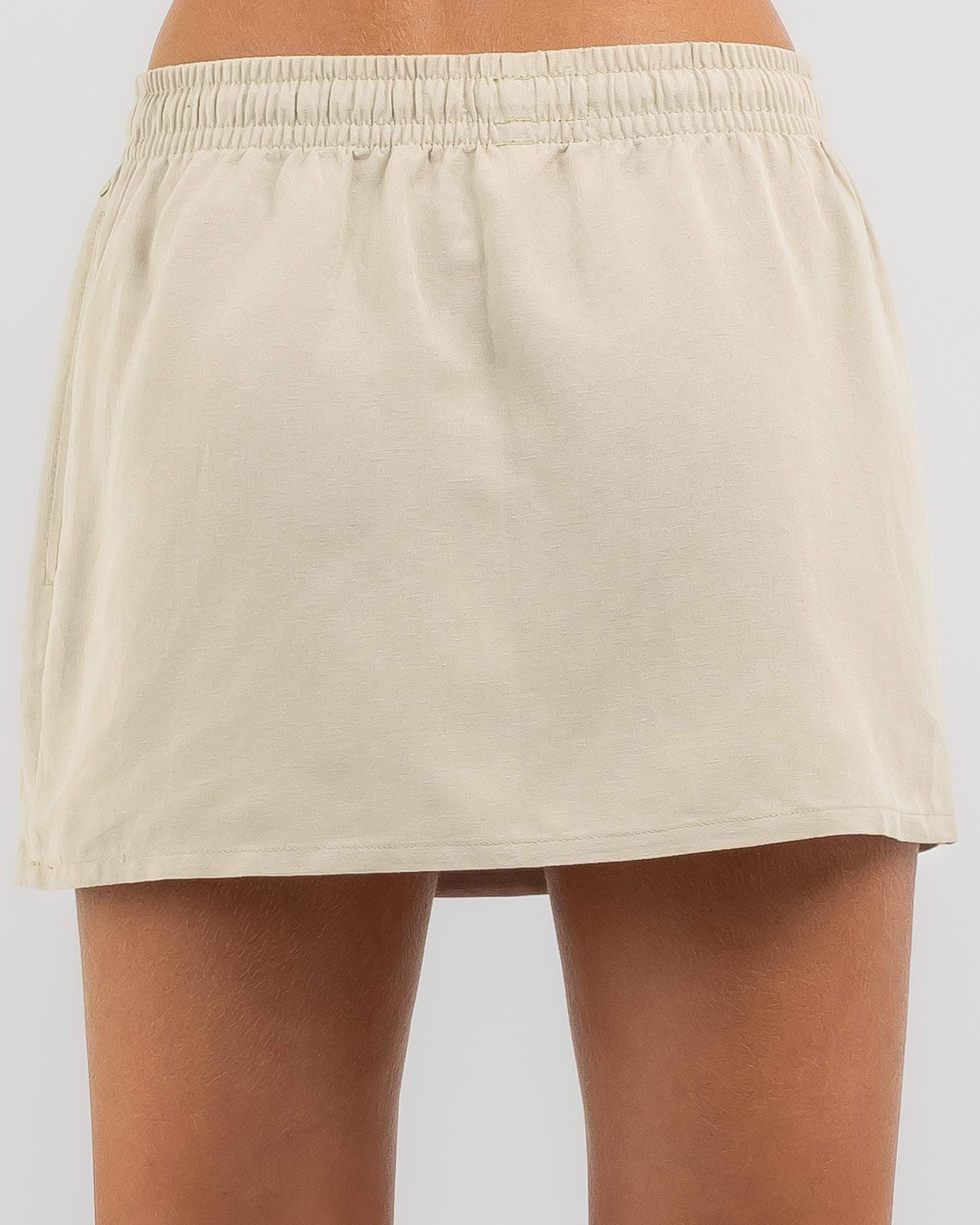 Shop Rusty Alannah Lounge Skirt In Light Khaki - Fast Shipping & Easy ...