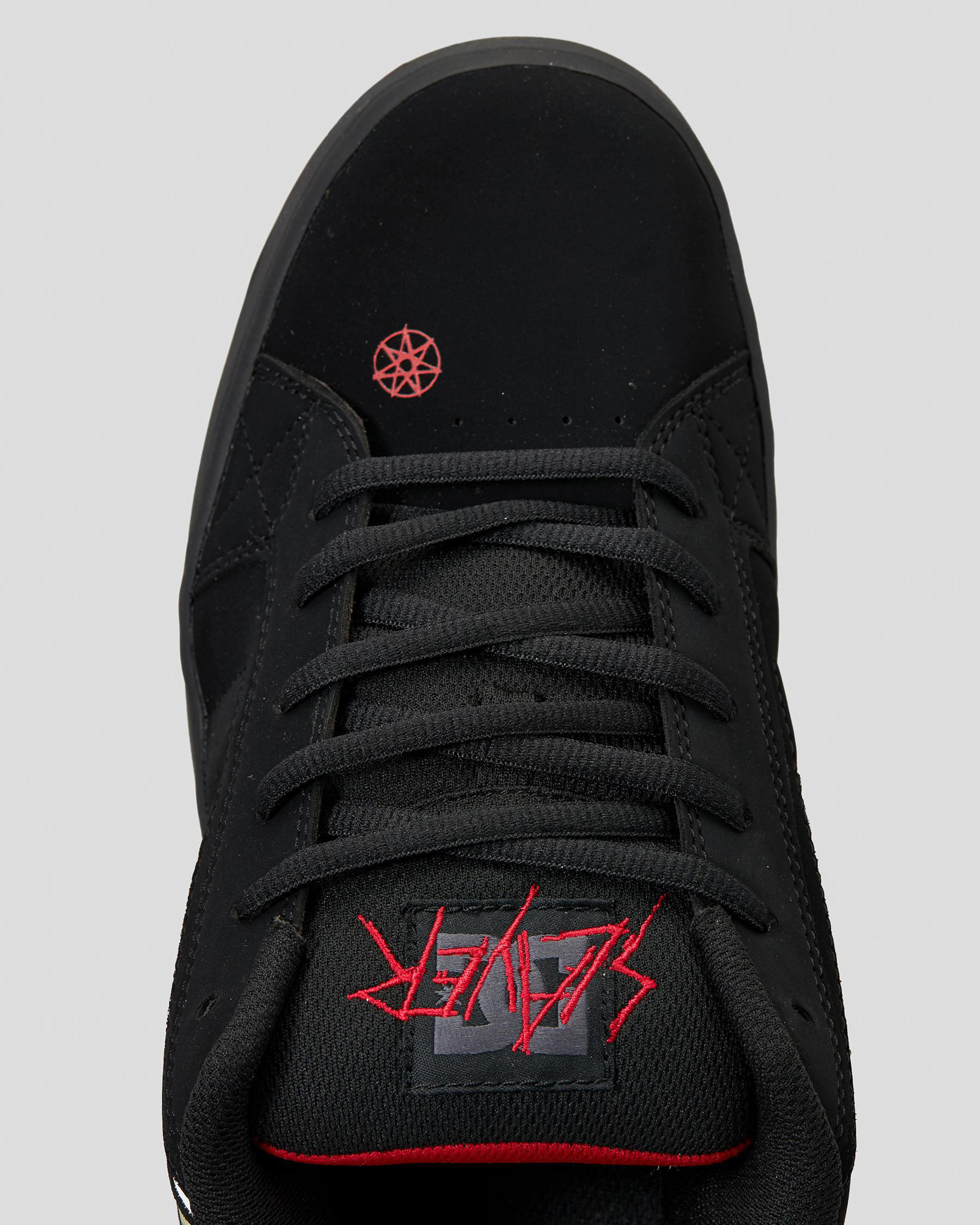 Shop DC Shoes Slayer Net Shoes In Black/red - Fast Shipping & Easy ...