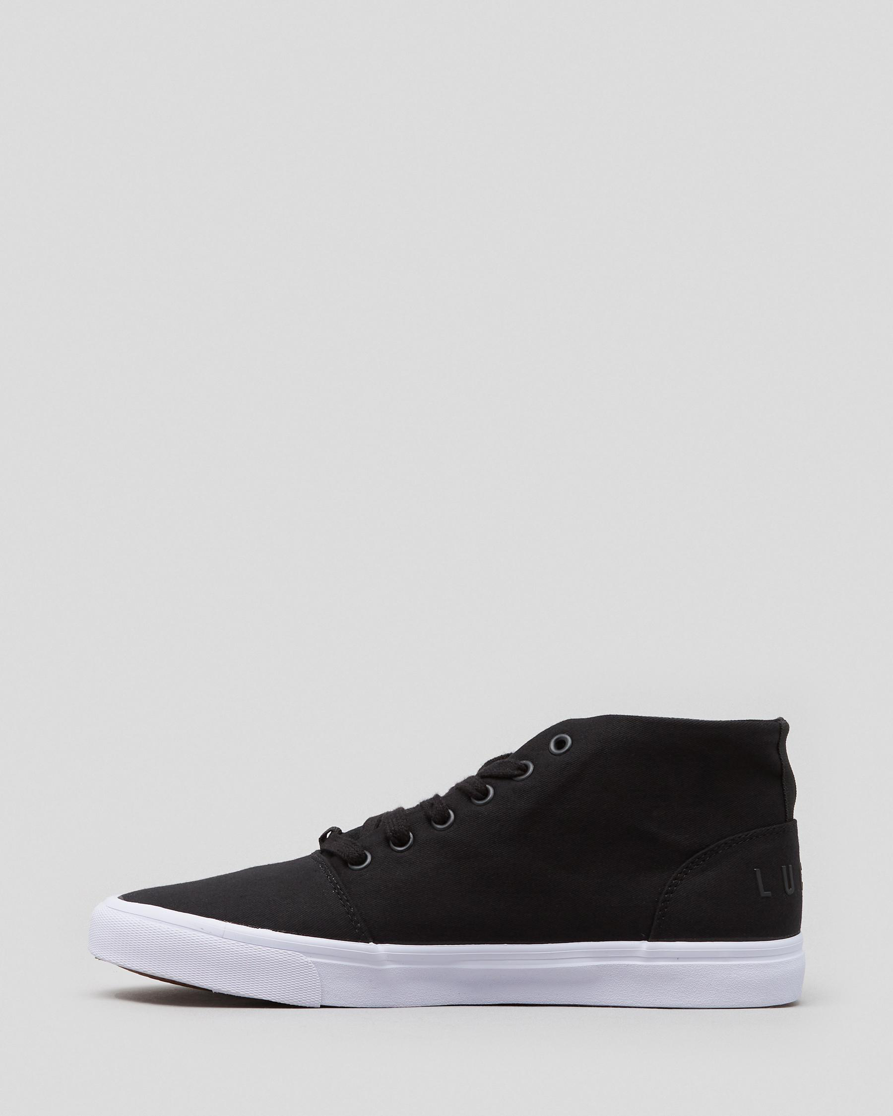 Shop Lucid Dutton Hi-Top Shoes In Black/white - Fast Shipping & Easy ...