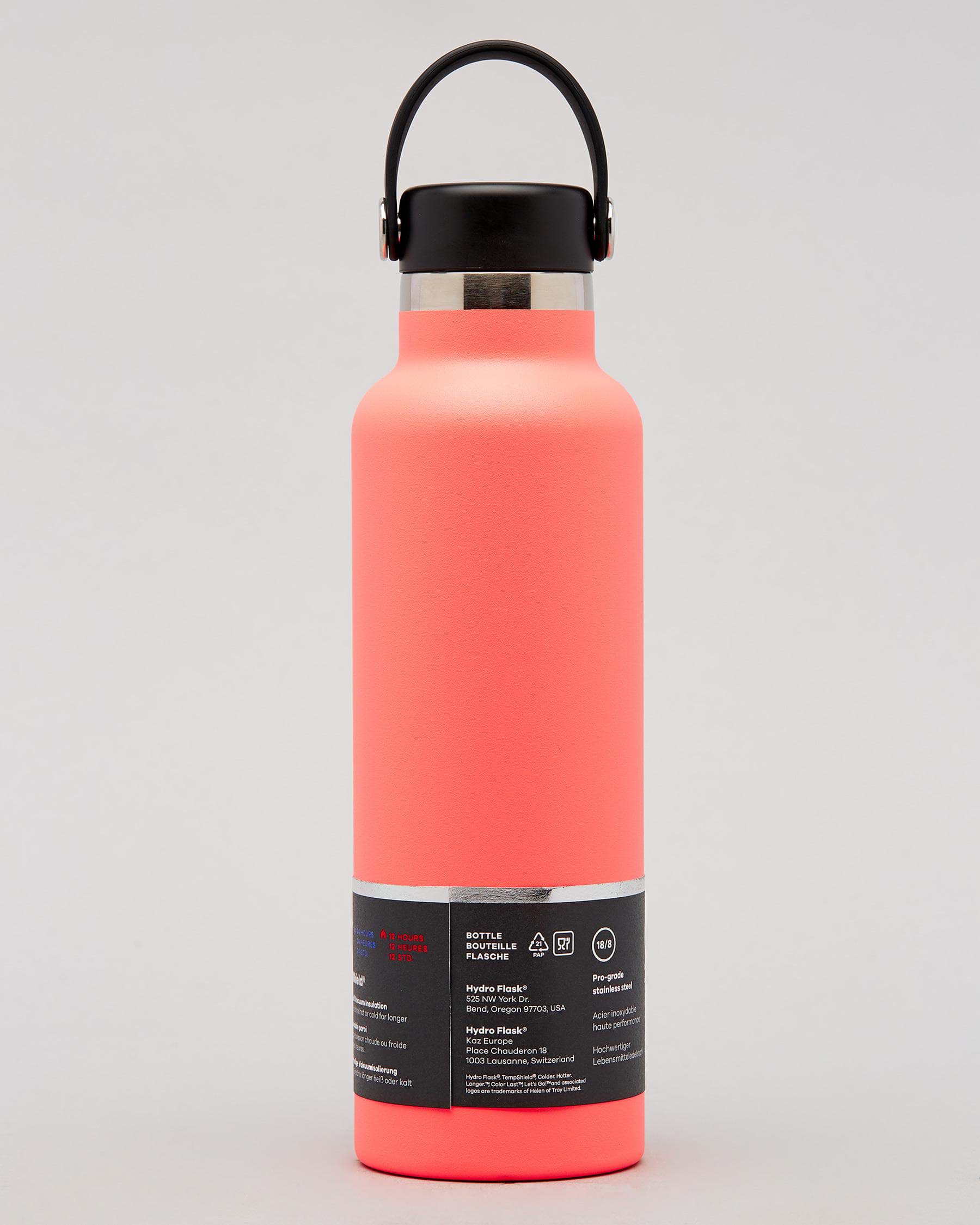 Hydro Flask 21oz Standard Mouth Water Bottle In Hibiscus - FREE ...