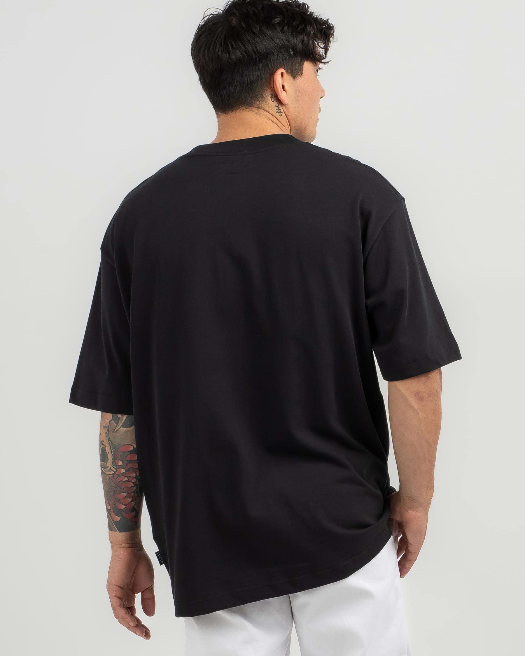 Shop Lucid Manner T-Shirt In Washed Black - Fast Shipping & Easy ...